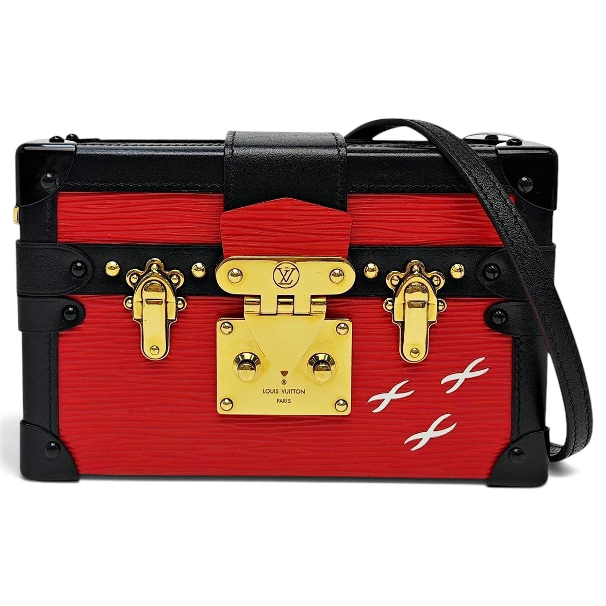Petite Malle leather handbag
