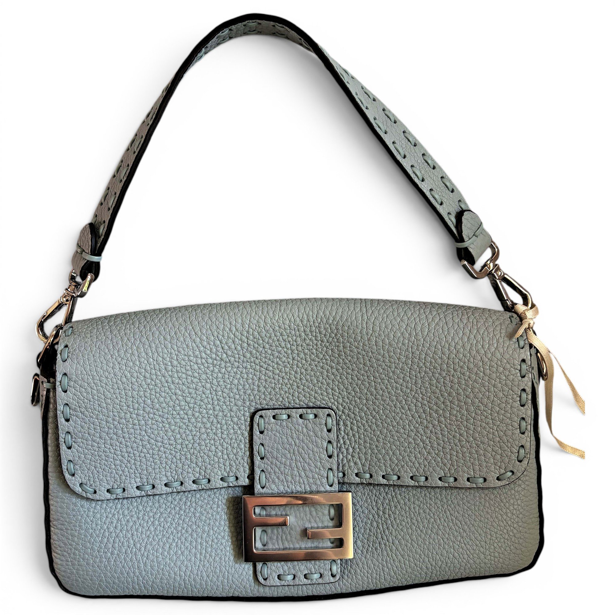 Baguette leather handbag