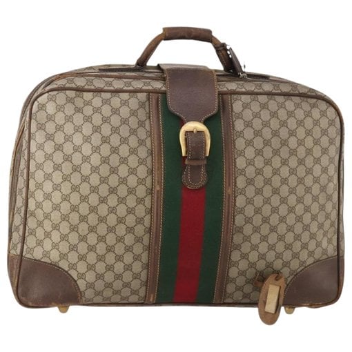 Boston leather bowling bag