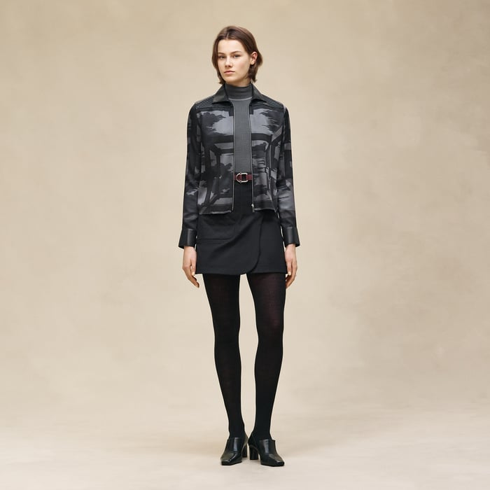 Noir Wrap Miniskirt