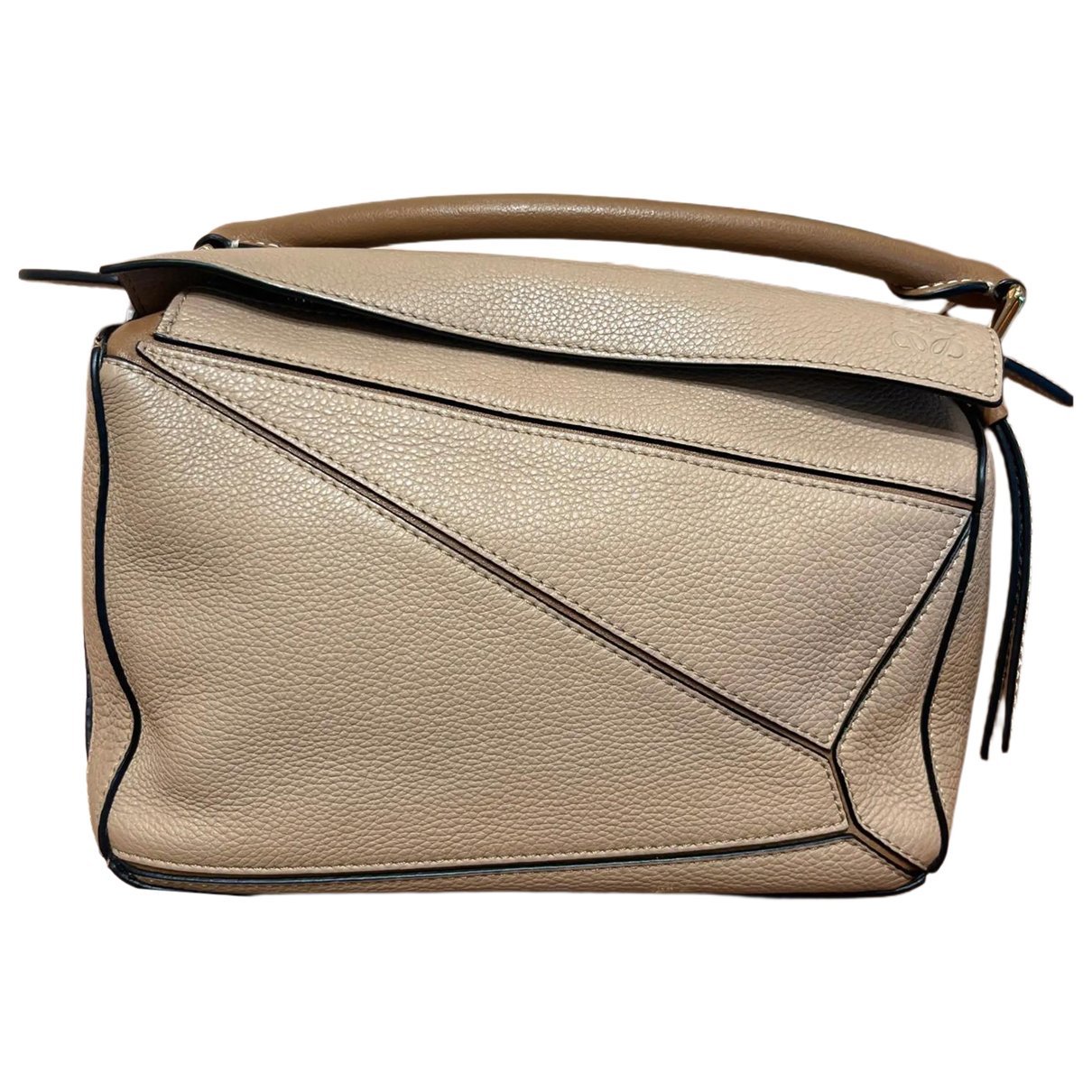 Puzzle leather crossbody bag