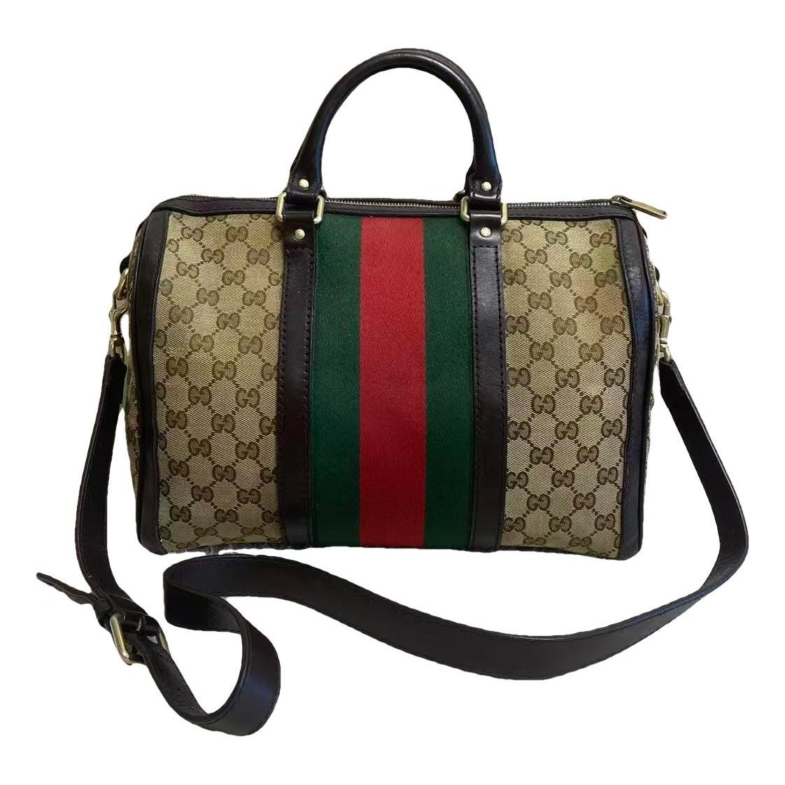 Boston leather handbag