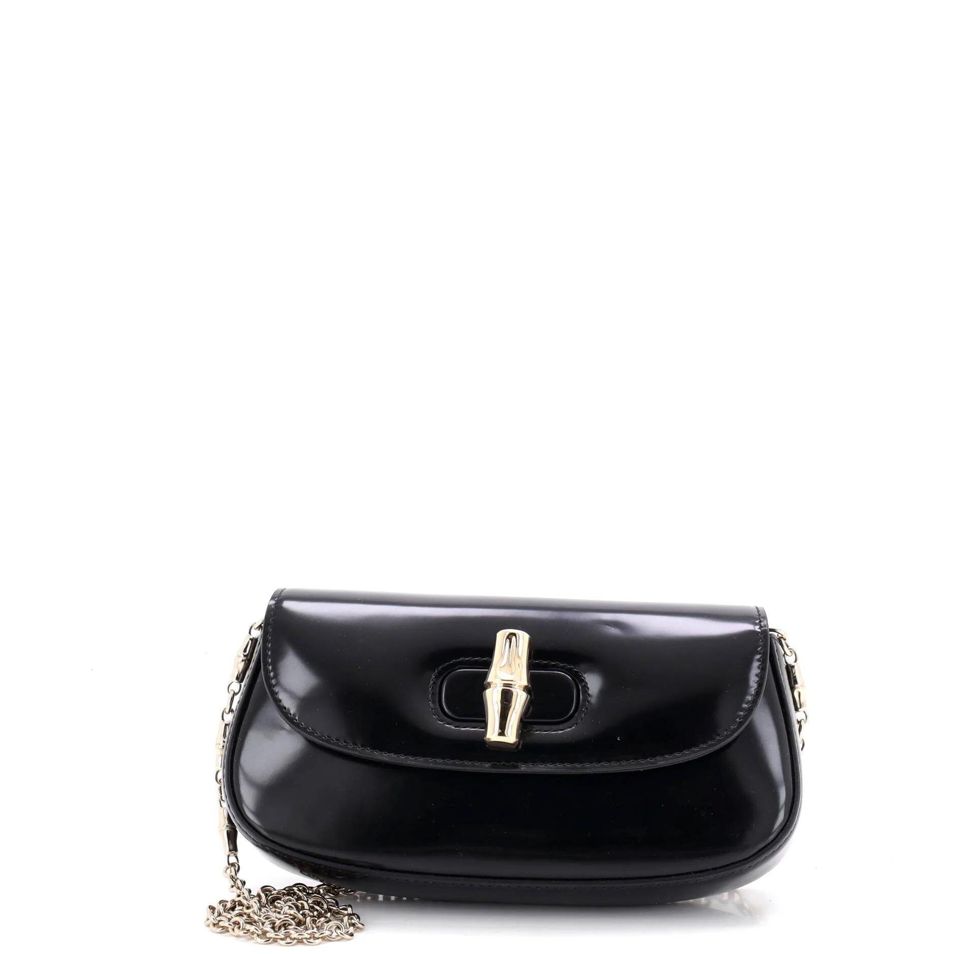 Leather clutch bag