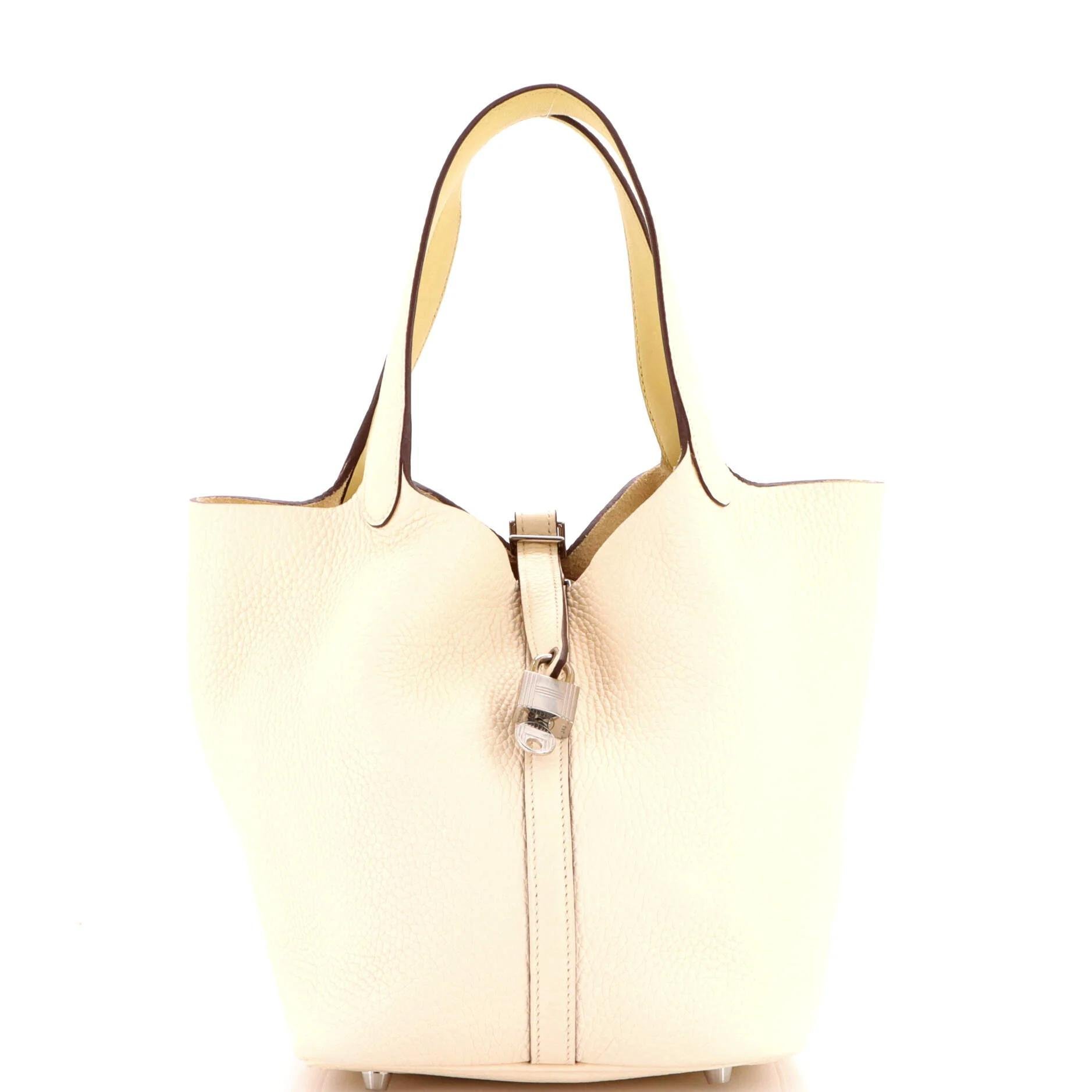 Hermes Picotin 22 Handbag Clemence Leather 2021