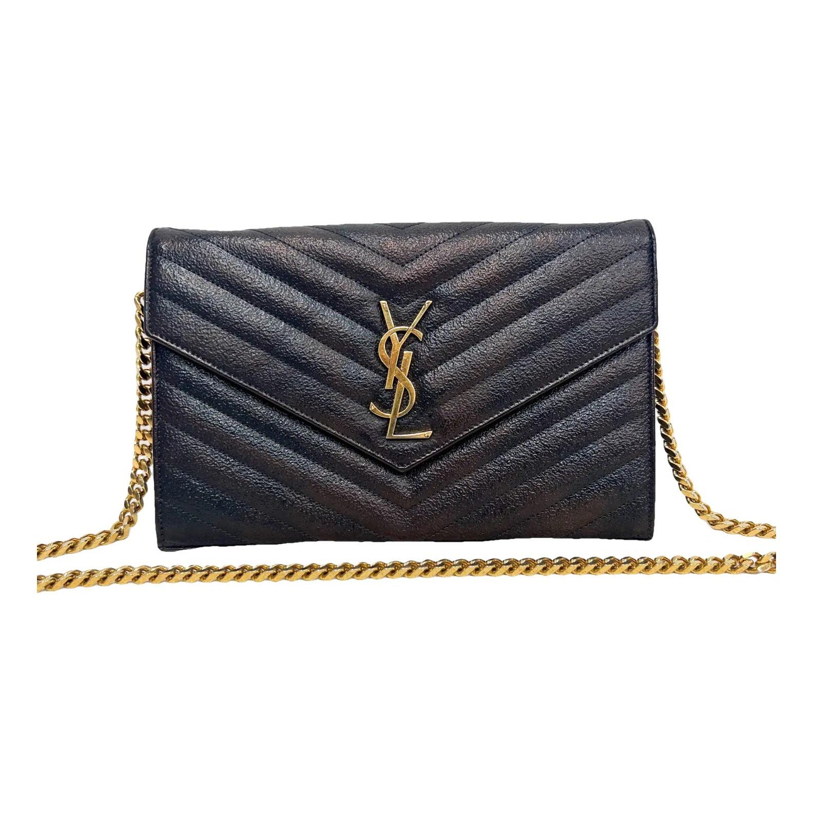 Envelope leather handbag