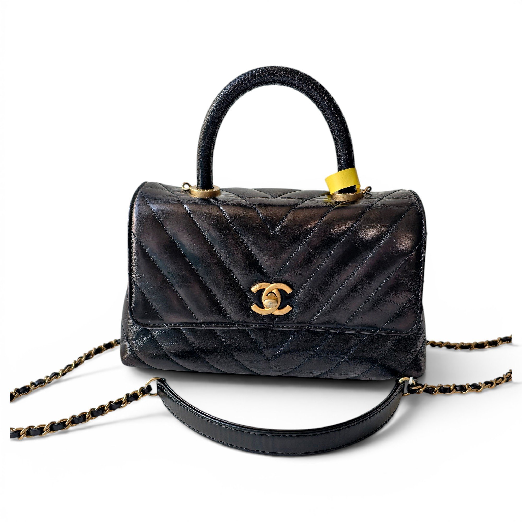 Coco Handle leather handbag