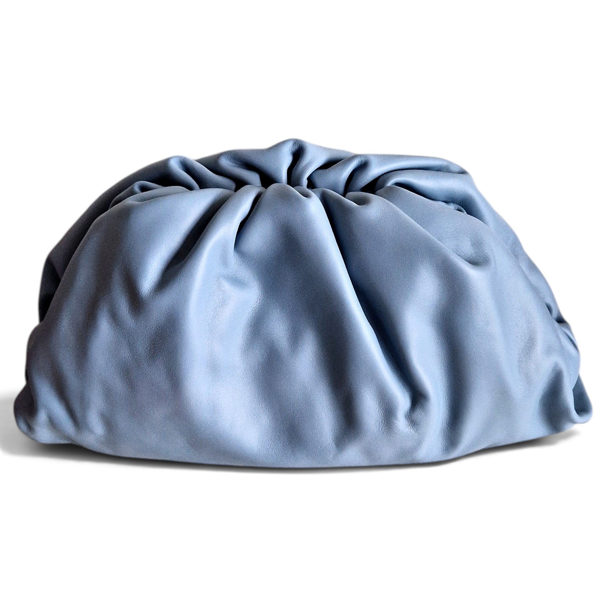 Pouch leather clutch bag