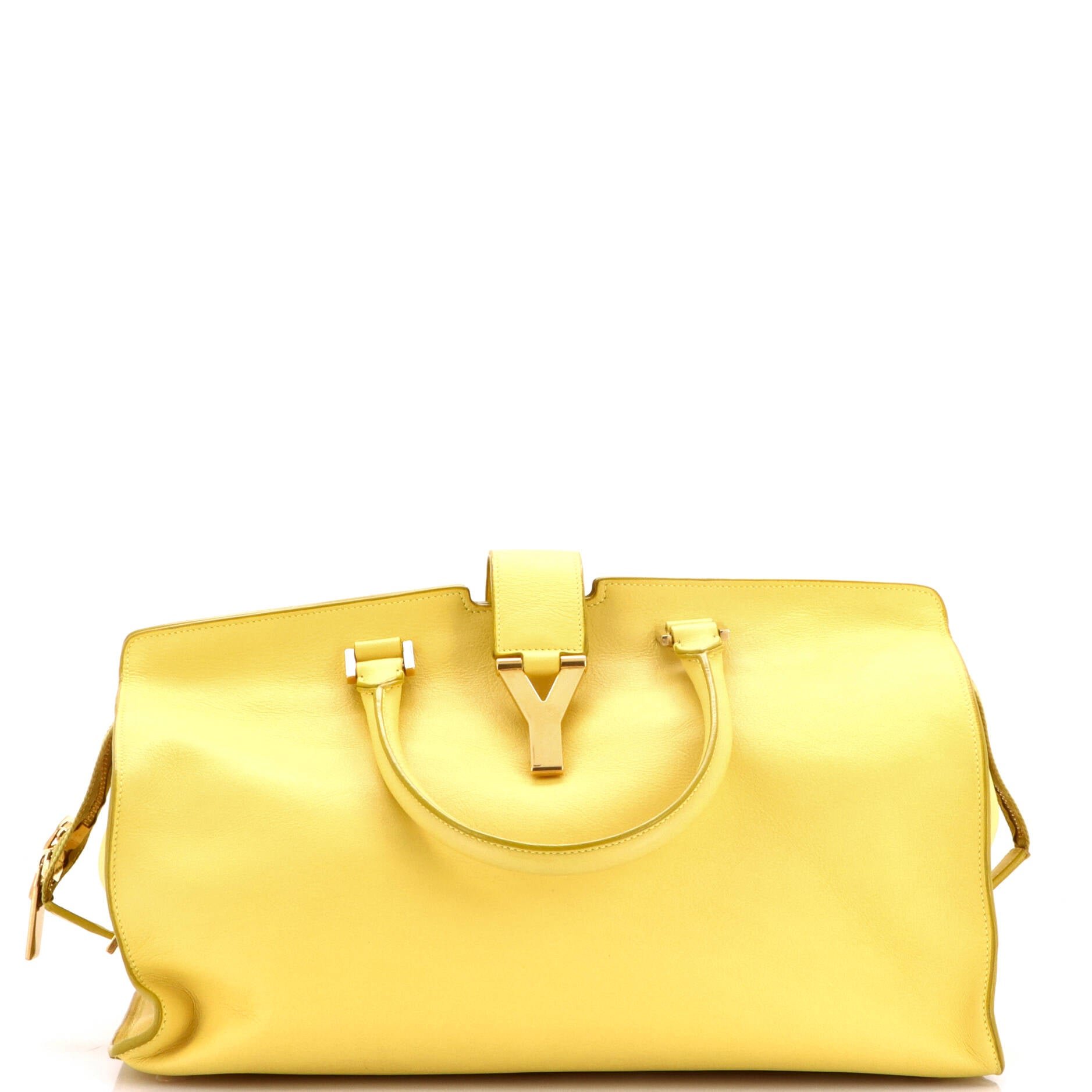 Classic Y Cabas Leather Medium
