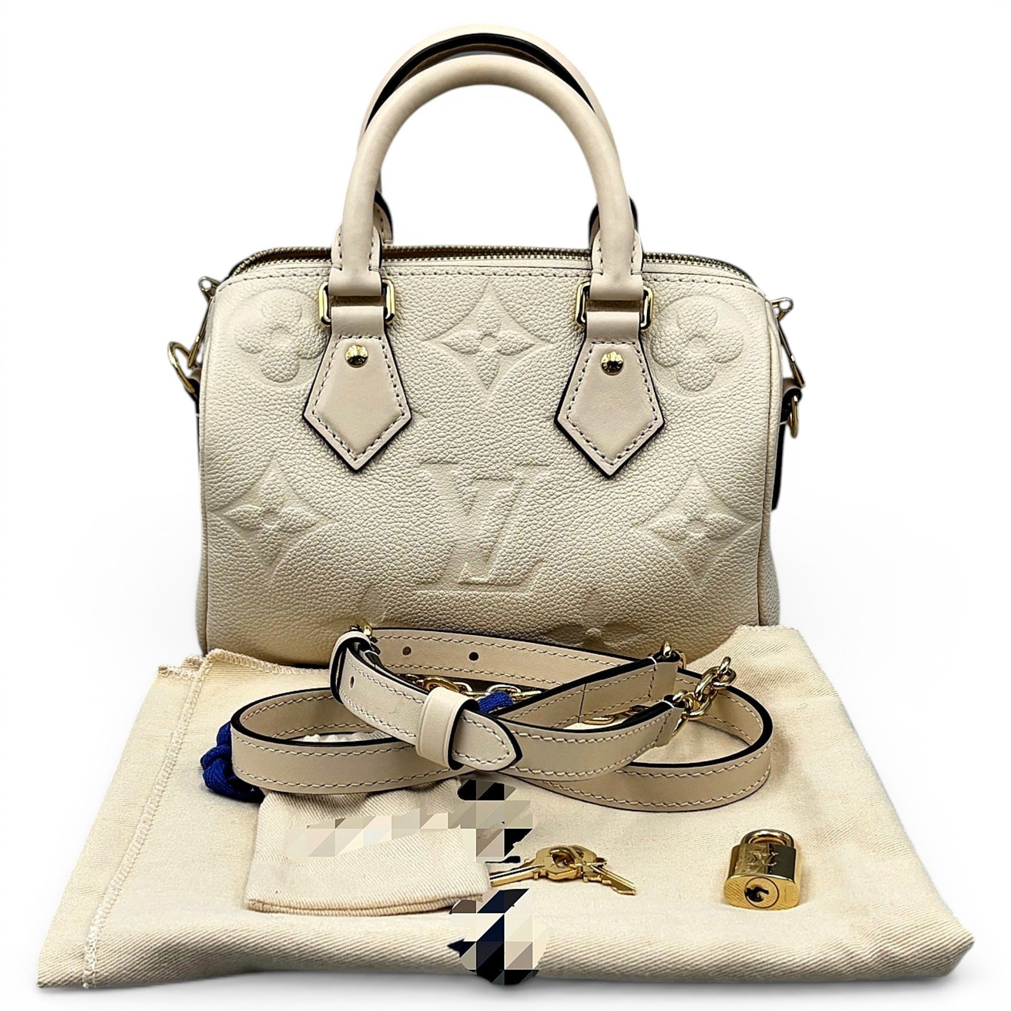 Louis Vuitton Nano Speedy / Mini HL leather handbag