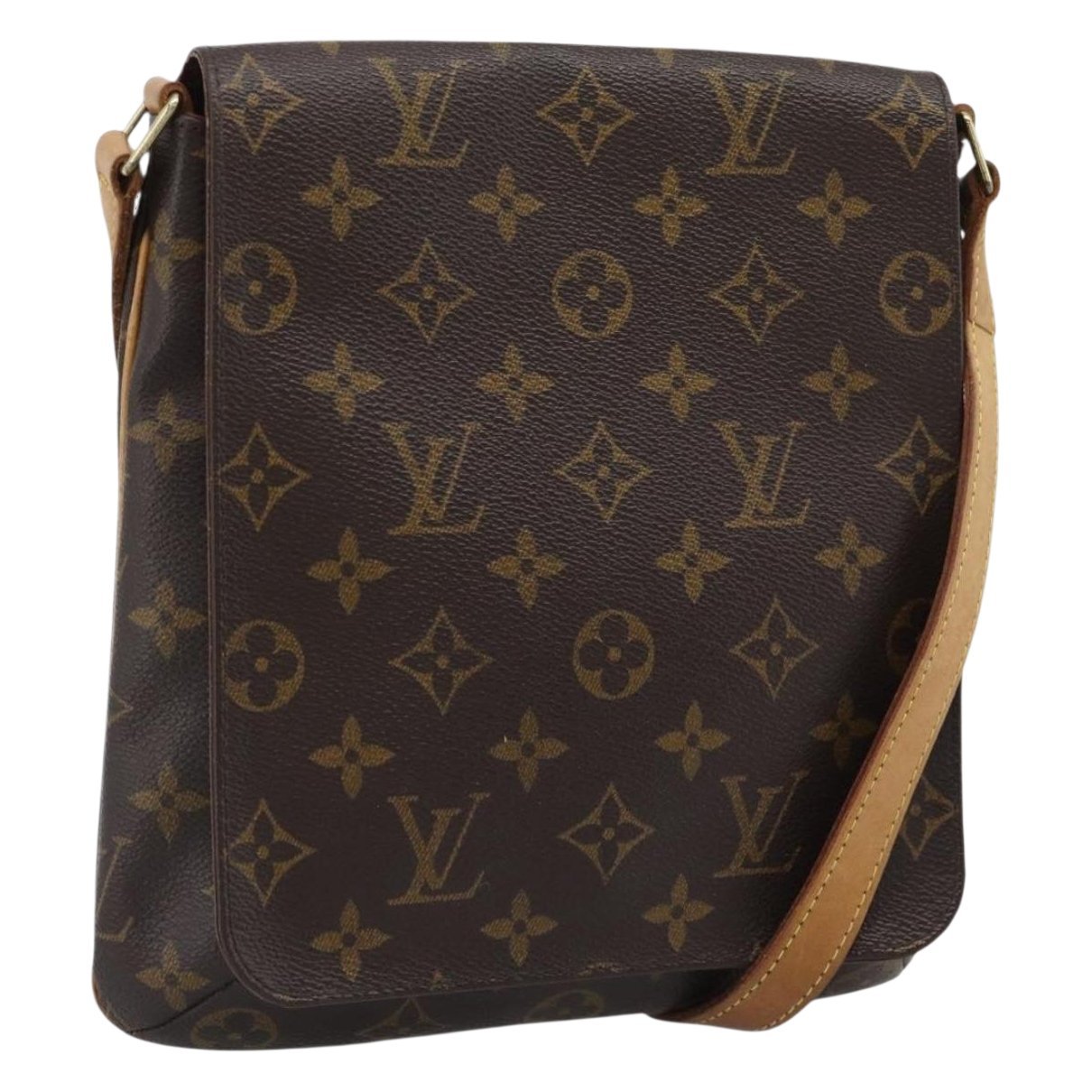 Musette cloth handbag