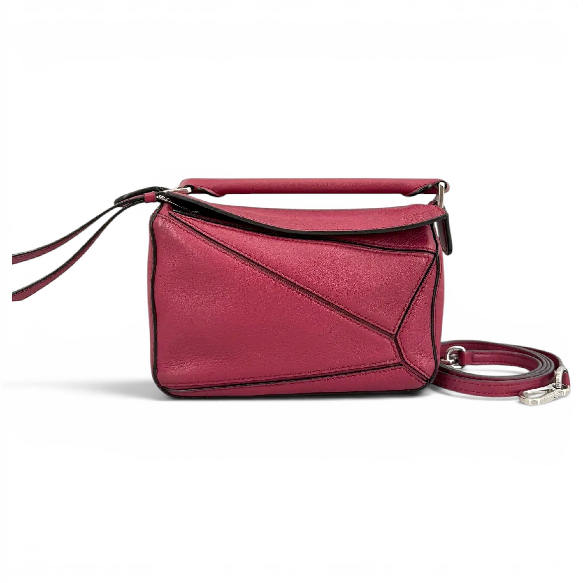 Puzzle leather crossbody bag