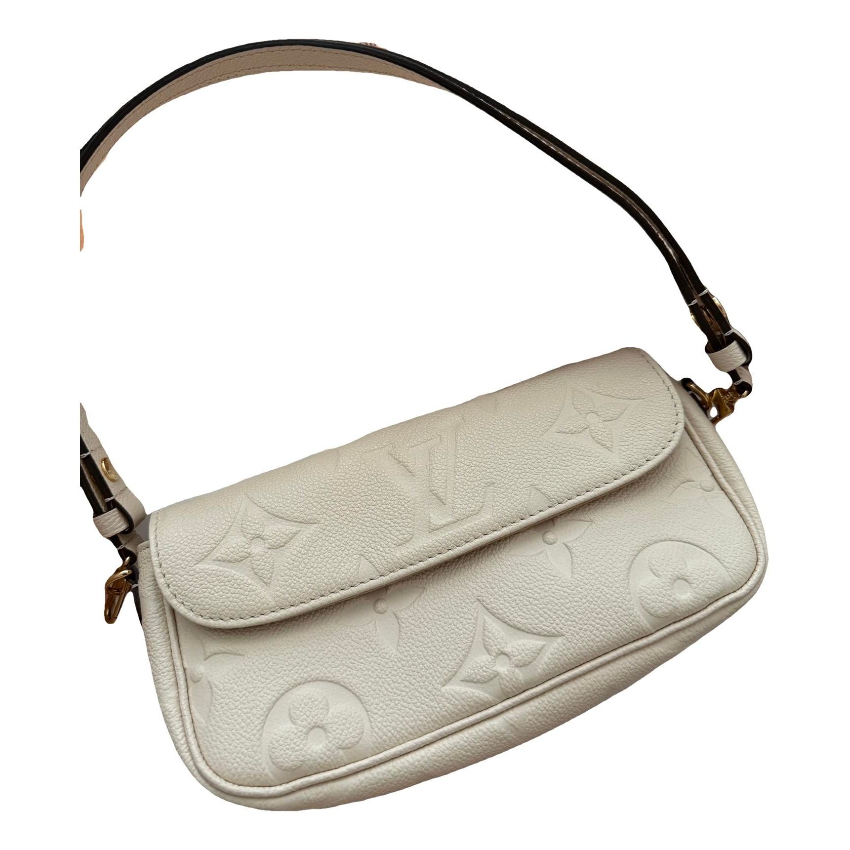 Leather clutch bag