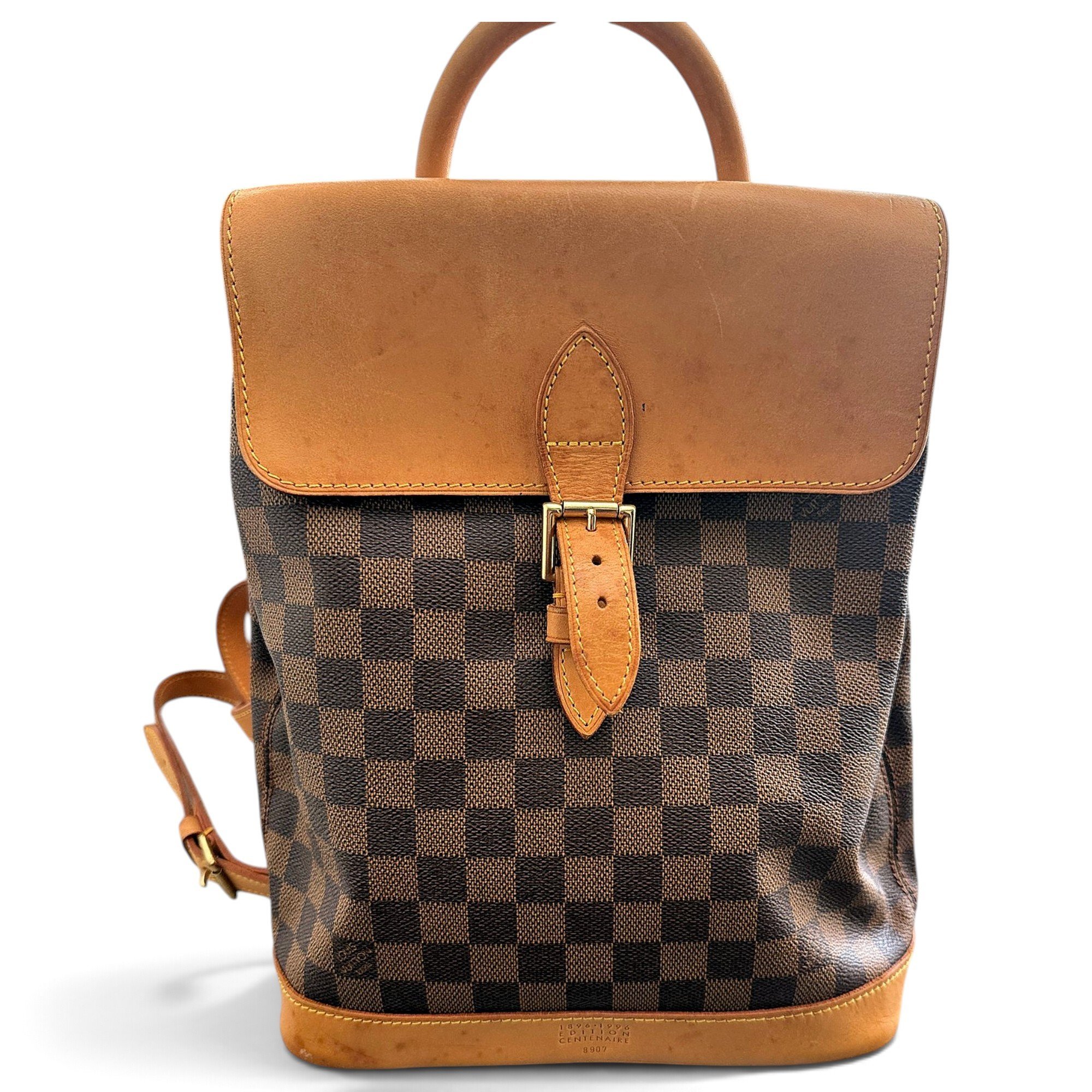Leather backpack