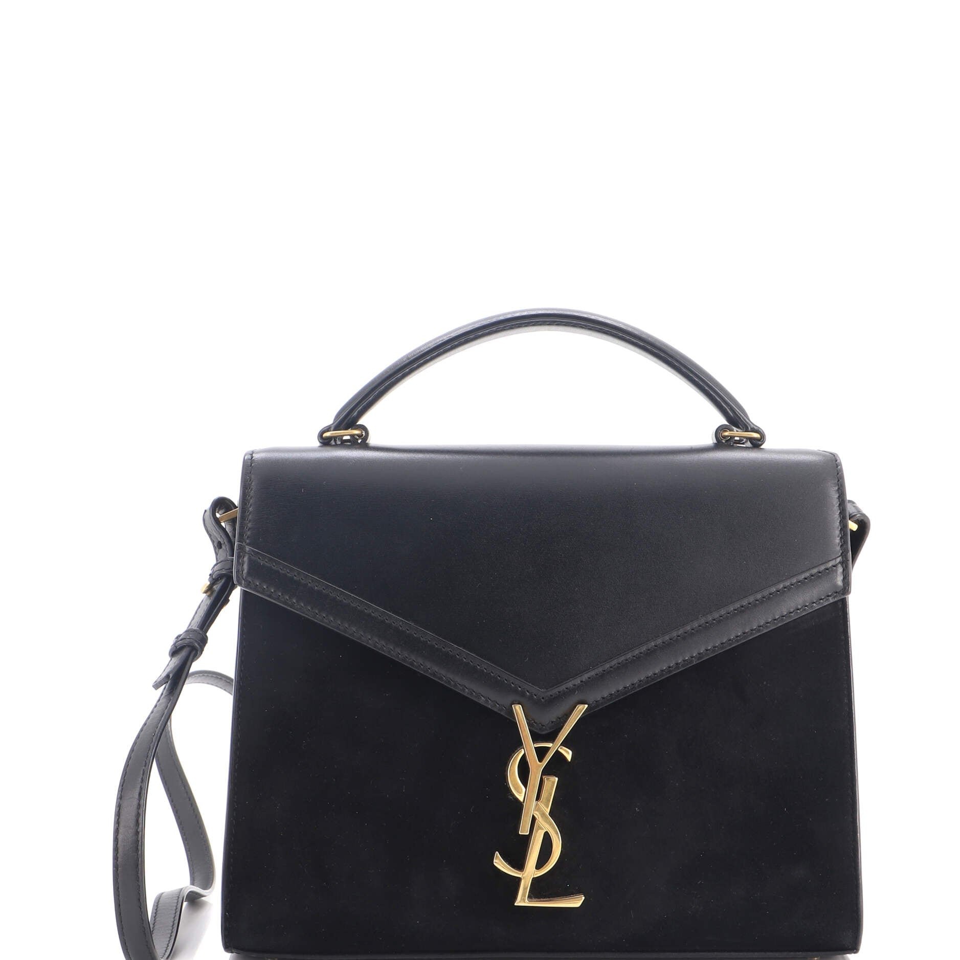 Cassandra Top Handle Bag Leather and Suede Medium