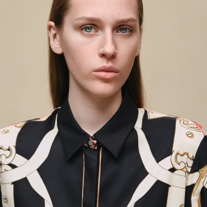 Noir "Ferronnerie Remix" Classic Shirt