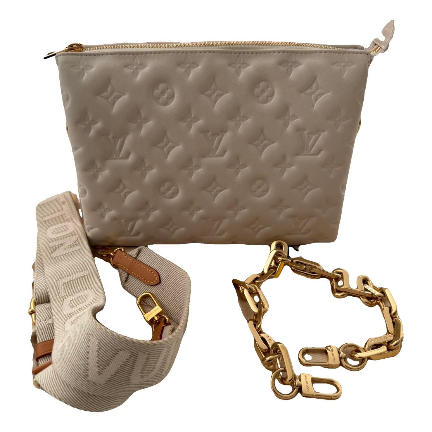 Coussin leather handbag