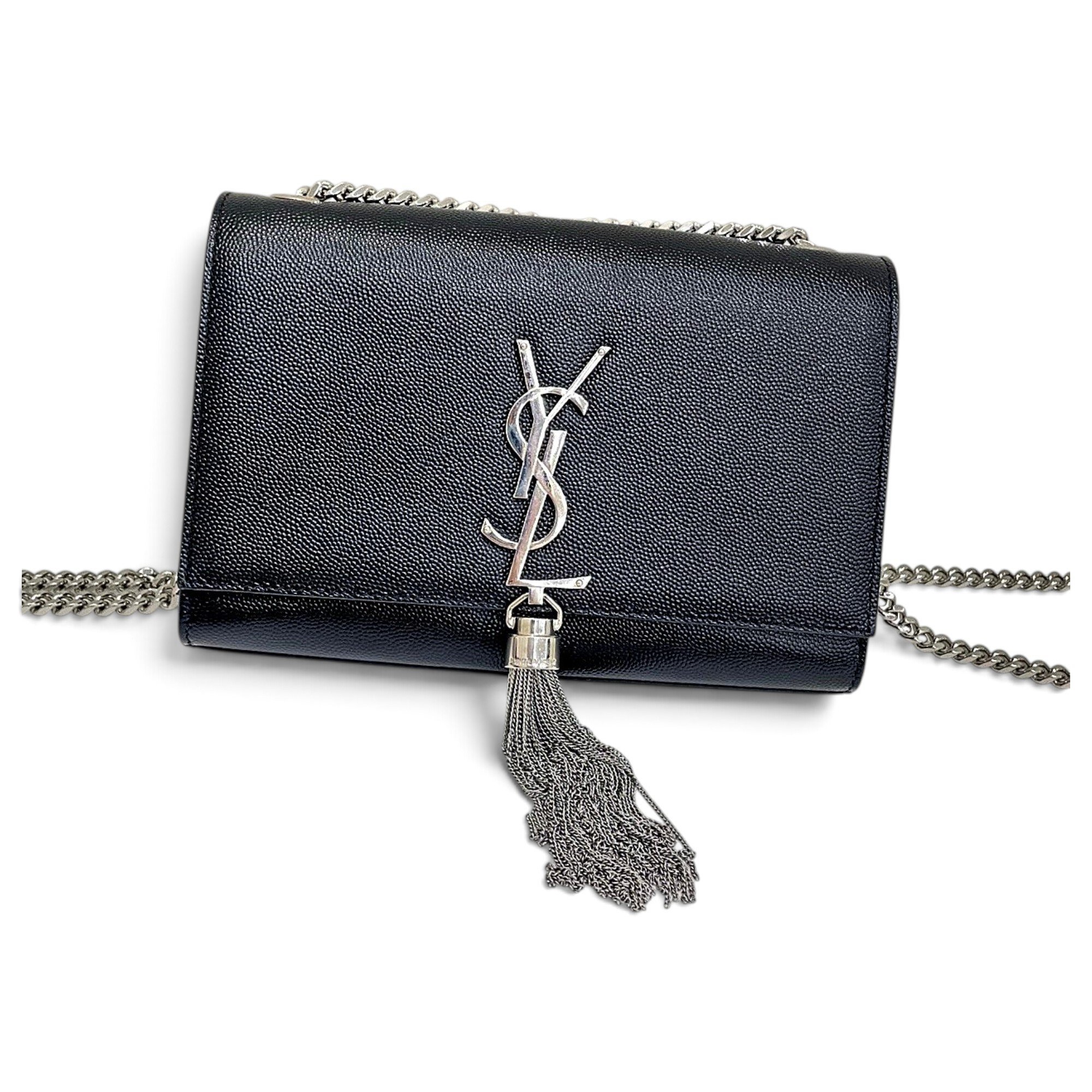 Pompom Kate leather handbag