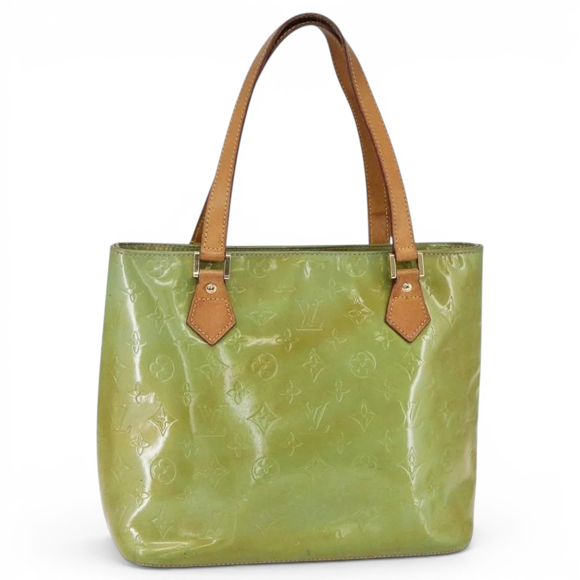 Patent leather handbag