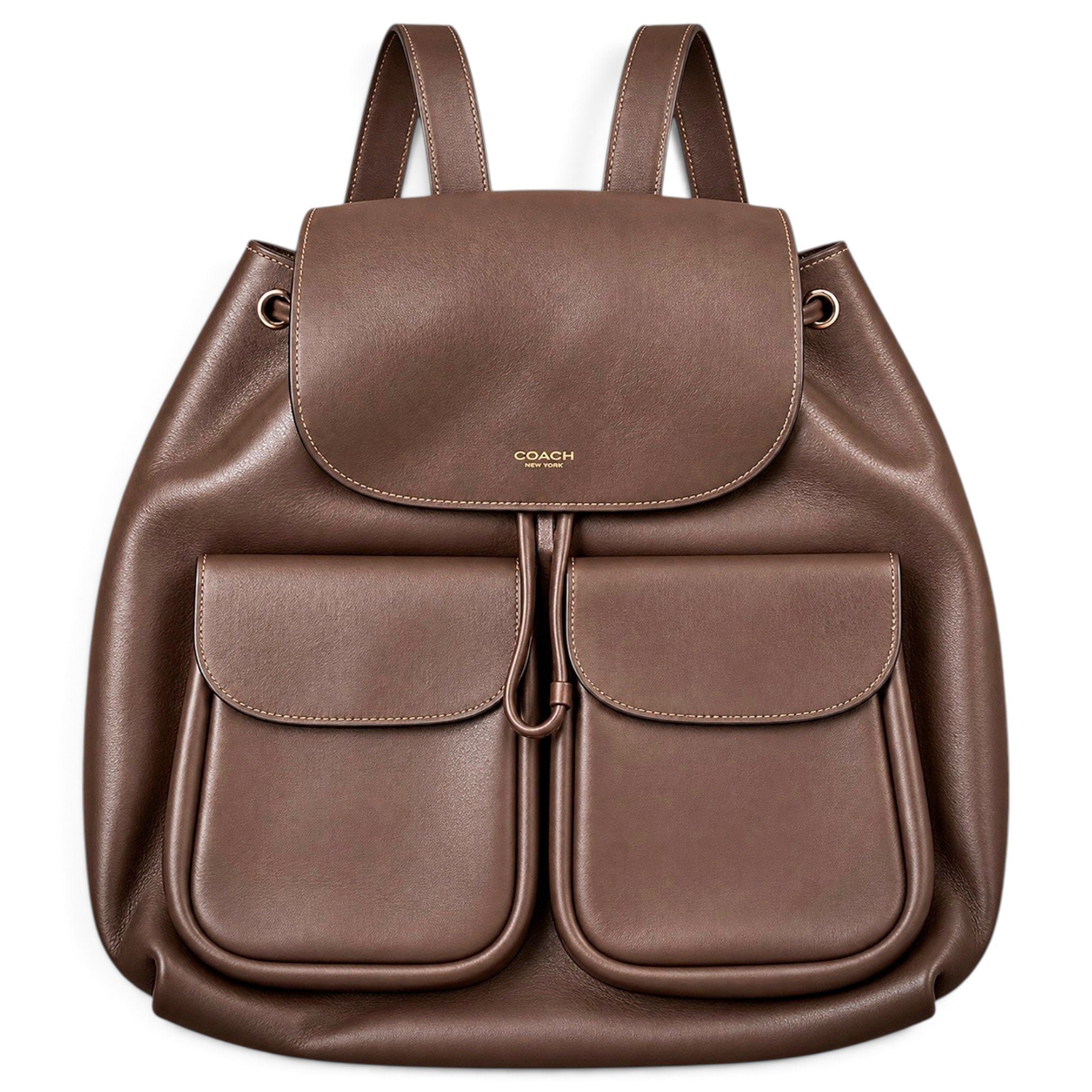 Leather backpack