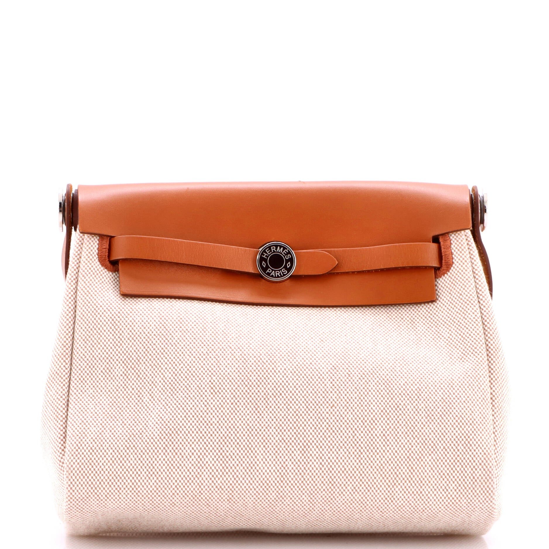 Herbag Zip Toile and Leather 20