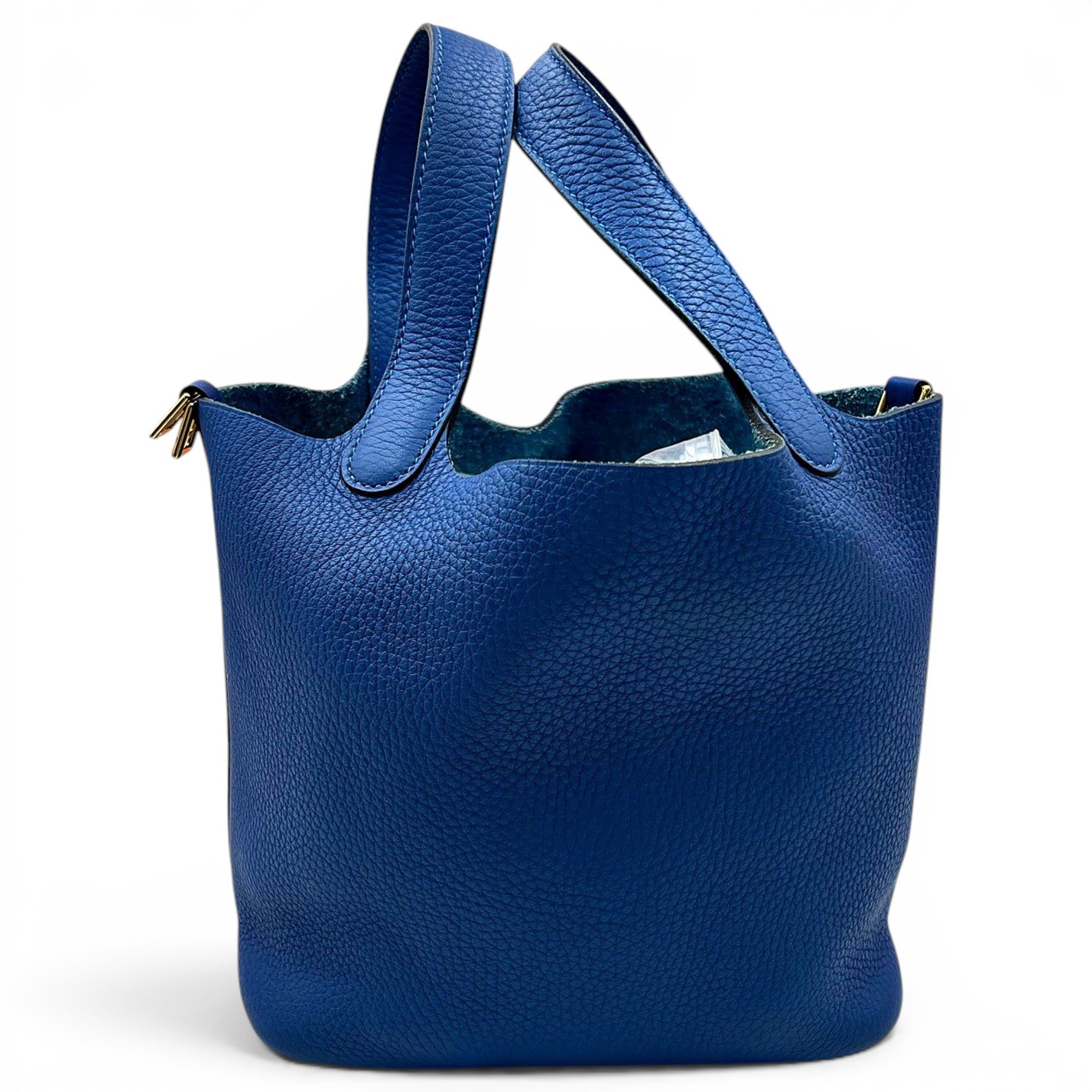 Picotin leather tote