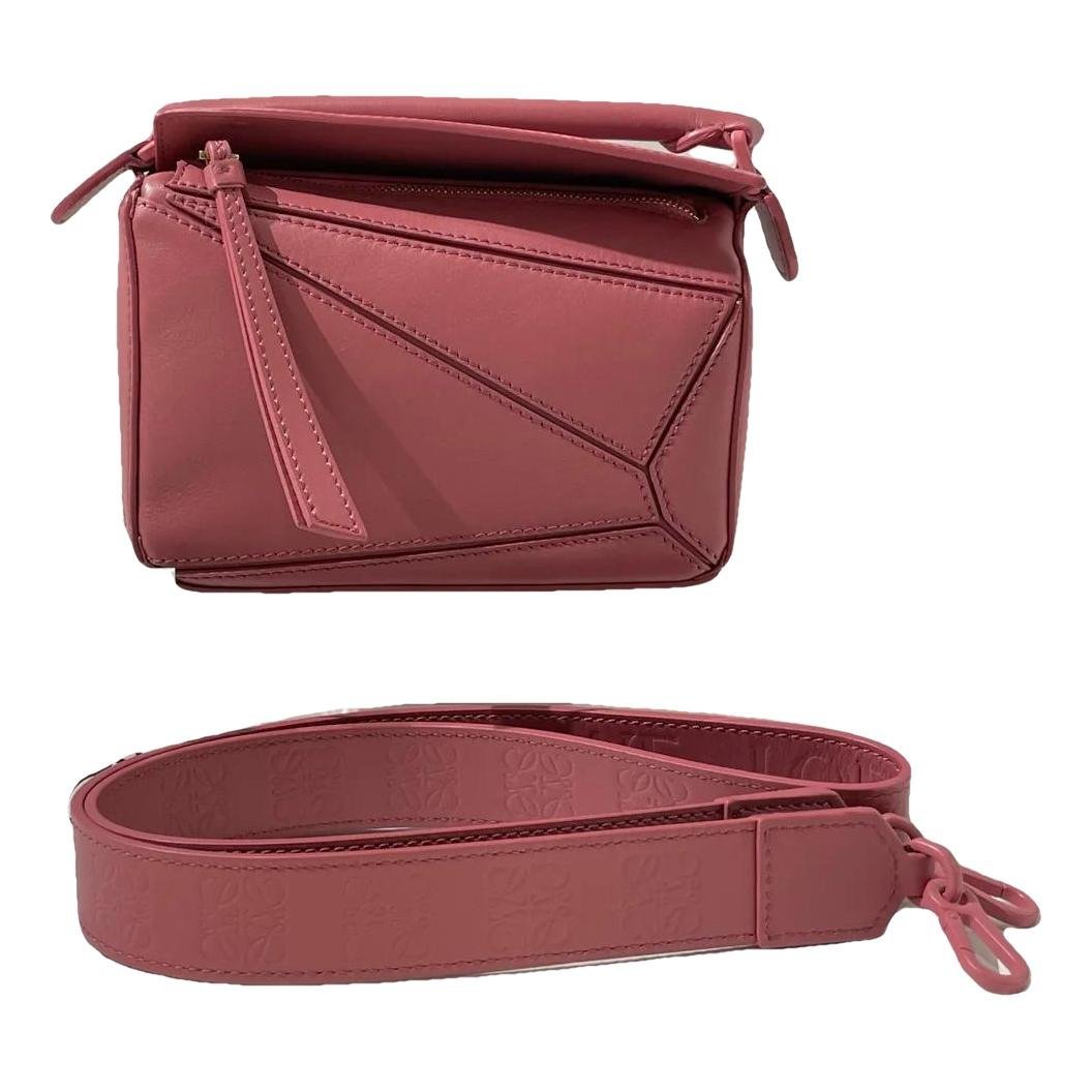 Puzzle leather mini bag