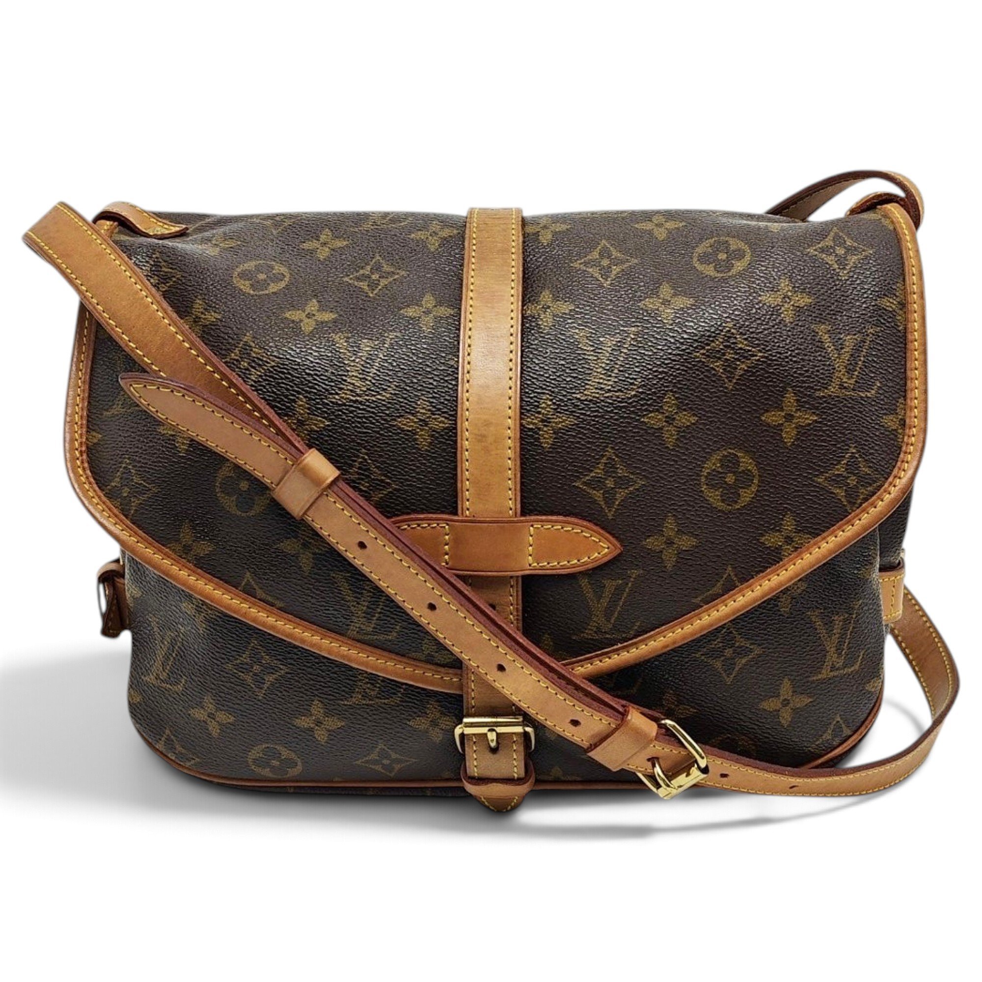 Saumur leather crossbody bag