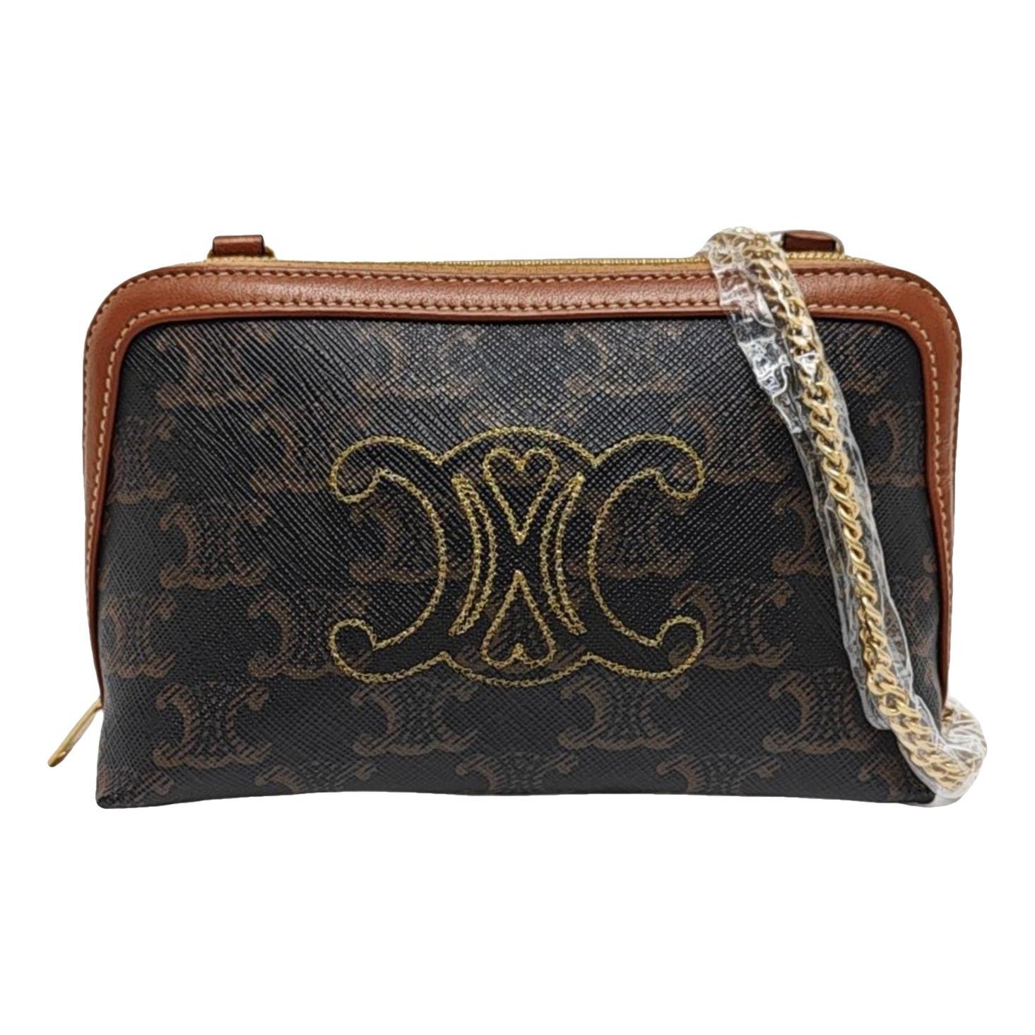 Triomphe leather handbag