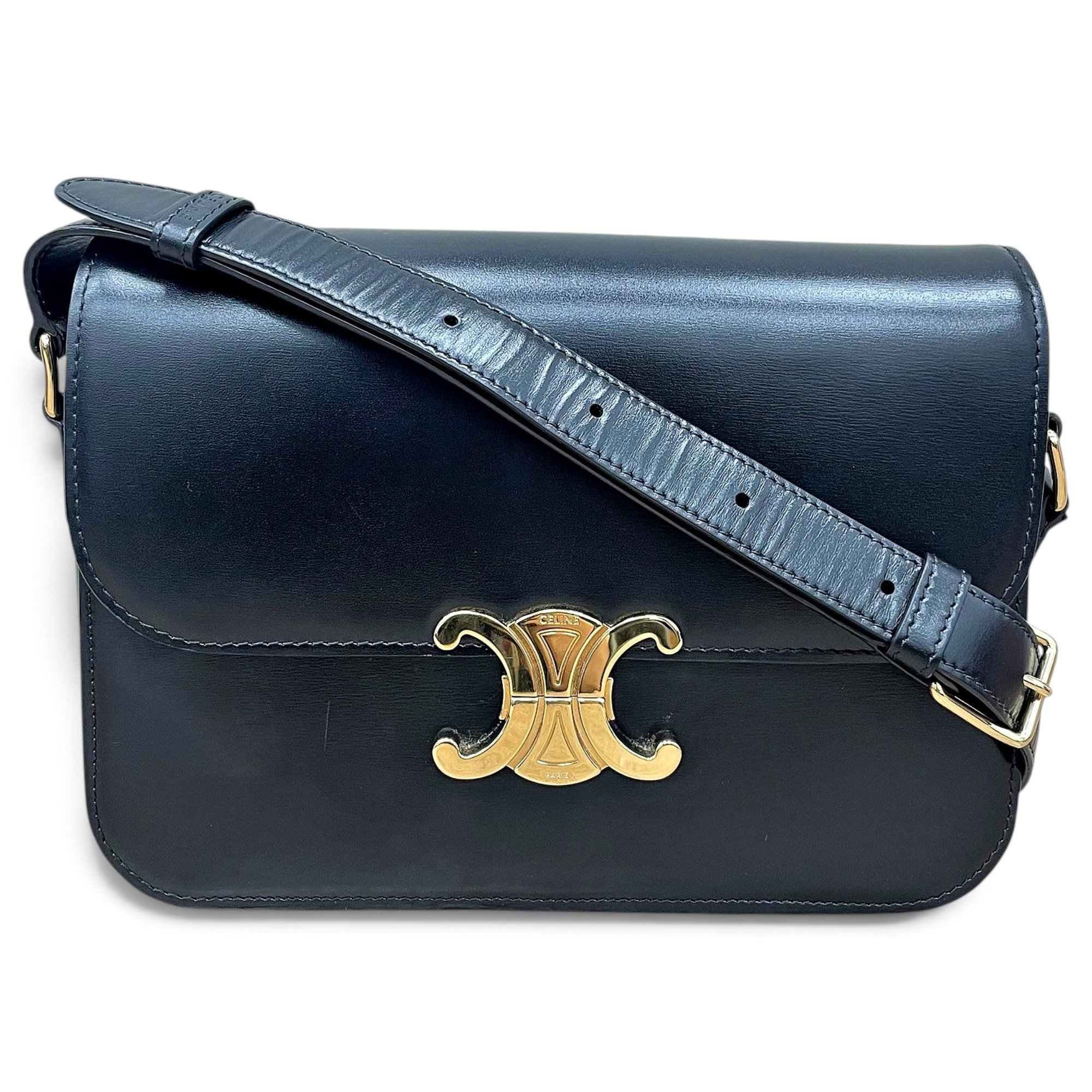 Triomphe leather handbag