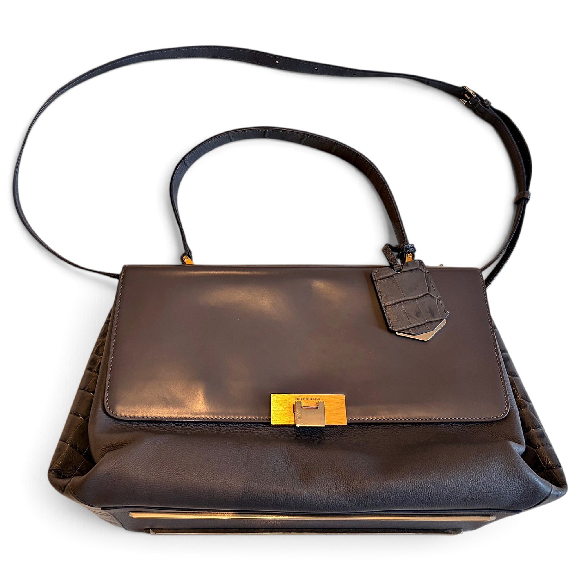 Balenciaga Le Dix leather satchel