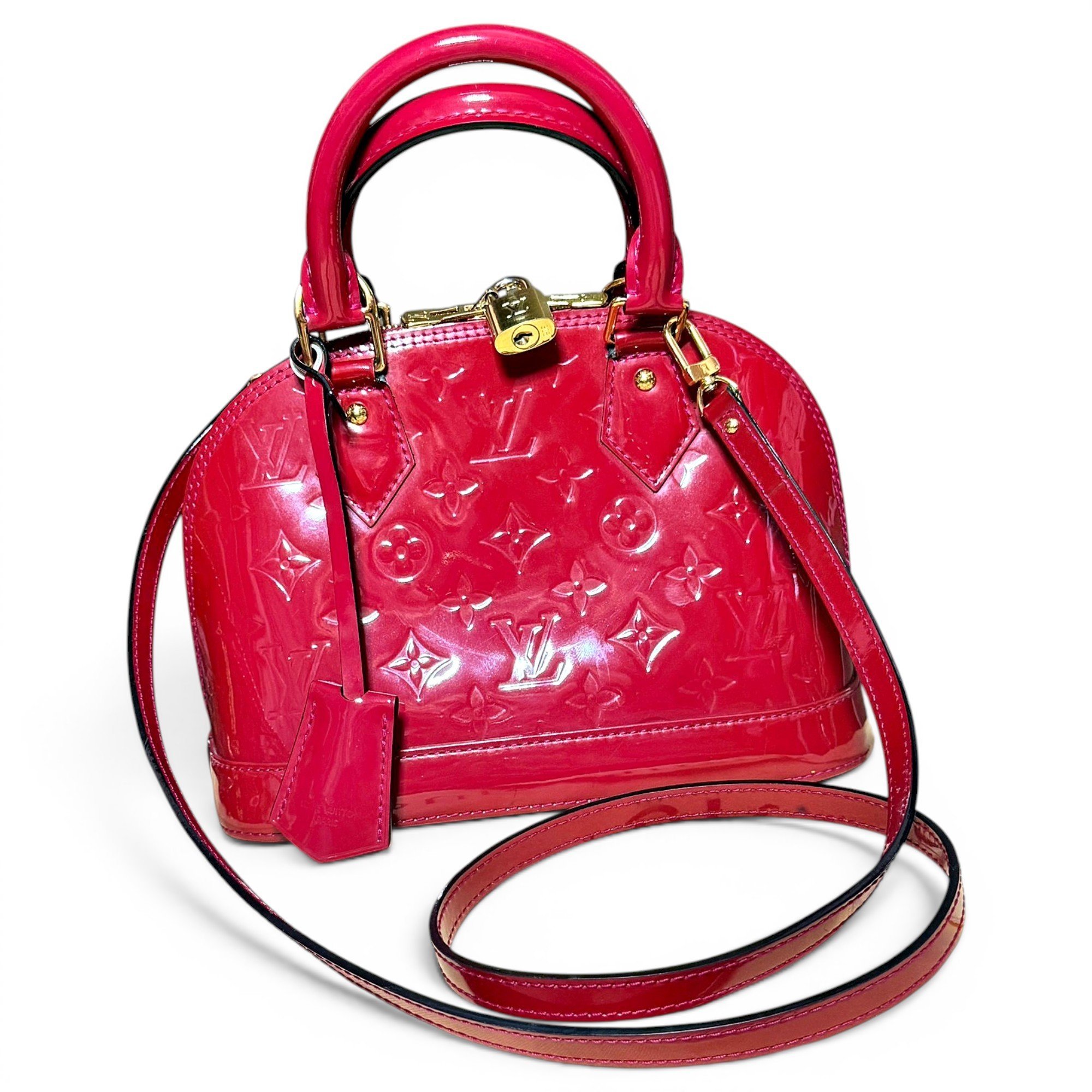 Alma BB patent leather handbag