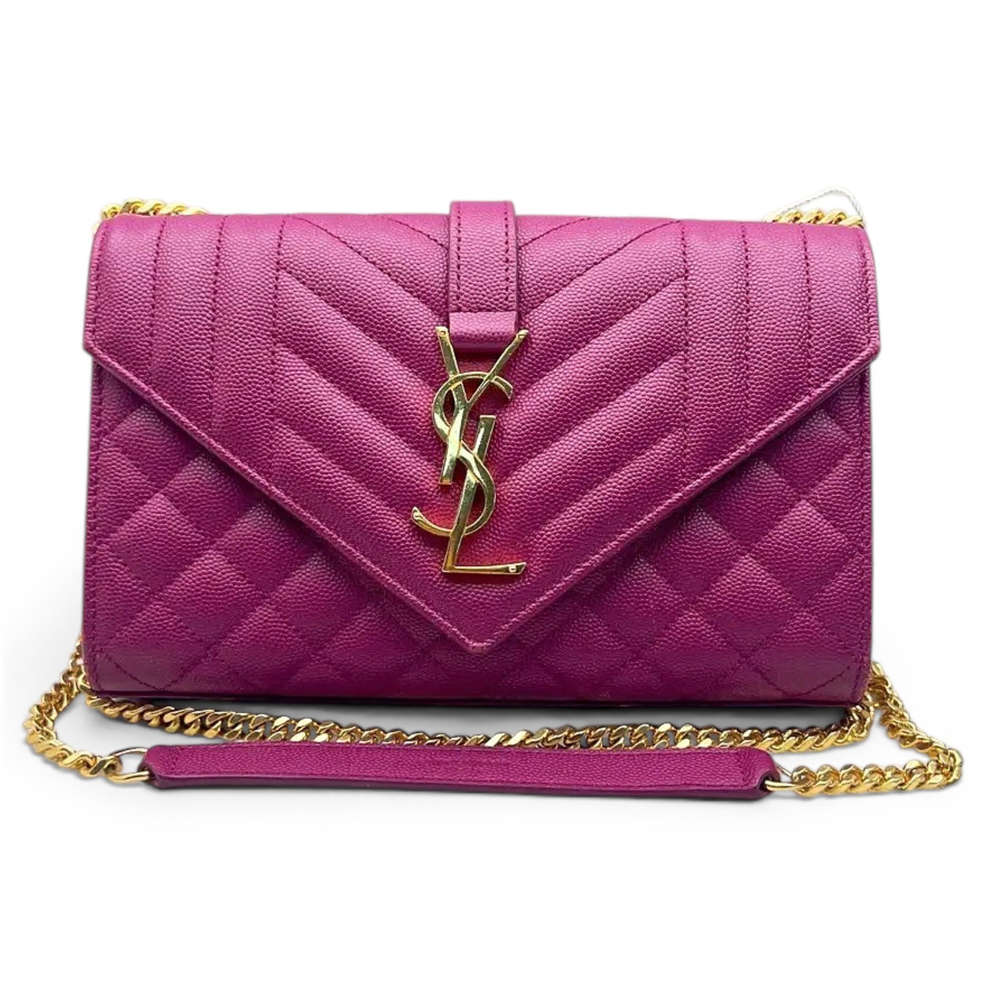 Envelope leather handbag