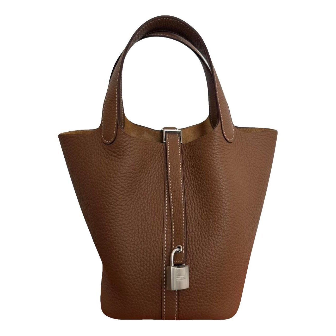 Picotin leather tote