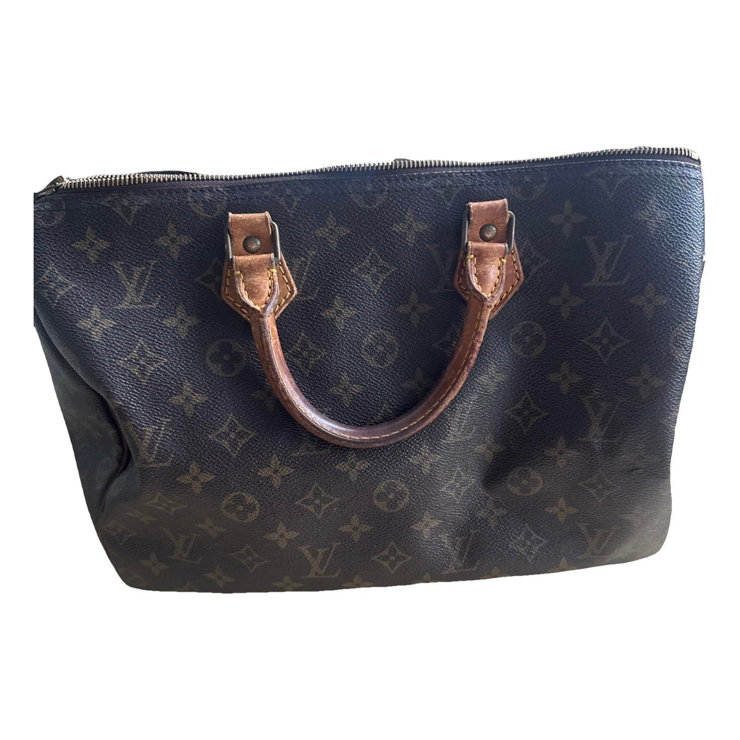Speedy leather handbag