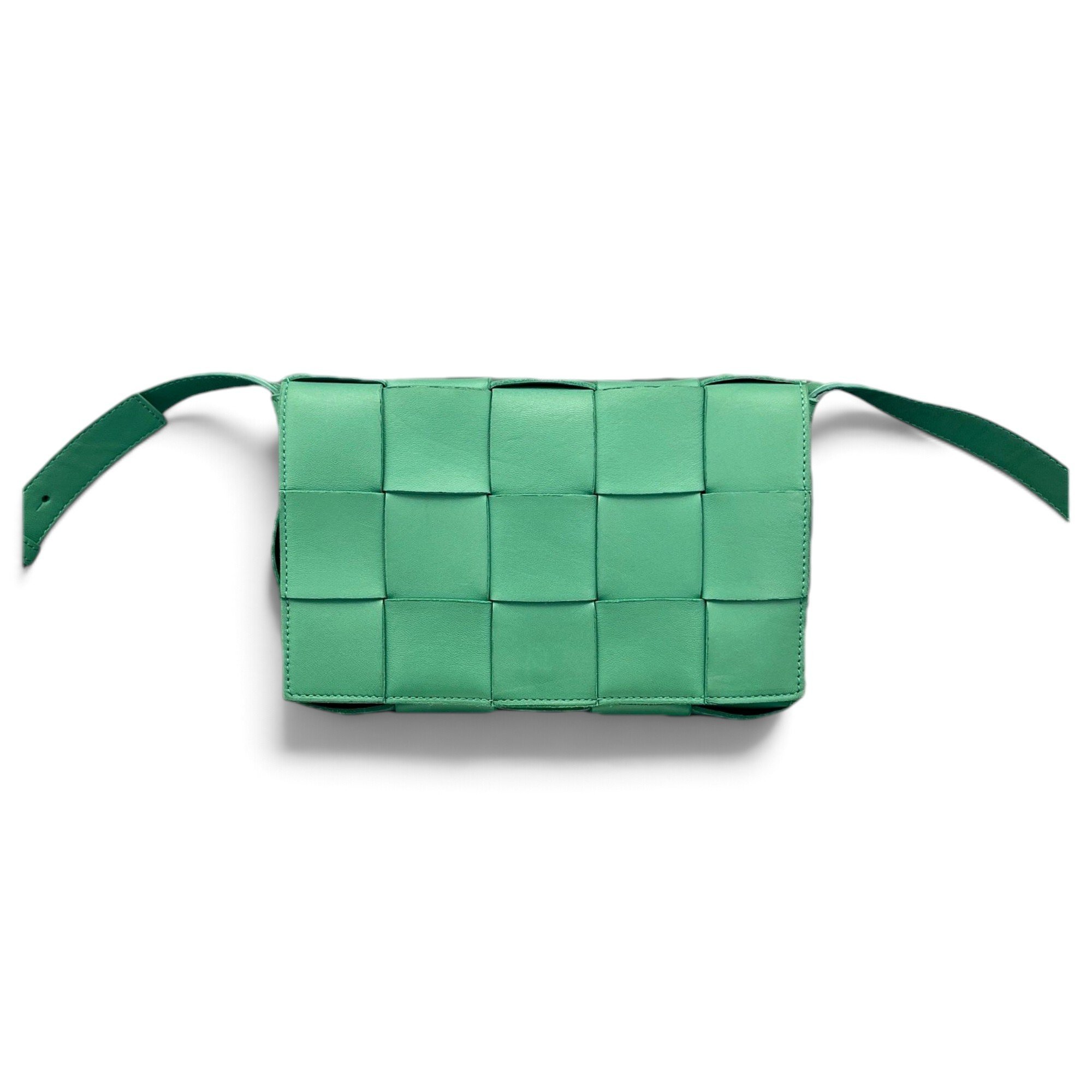 Cassette leather handbag
