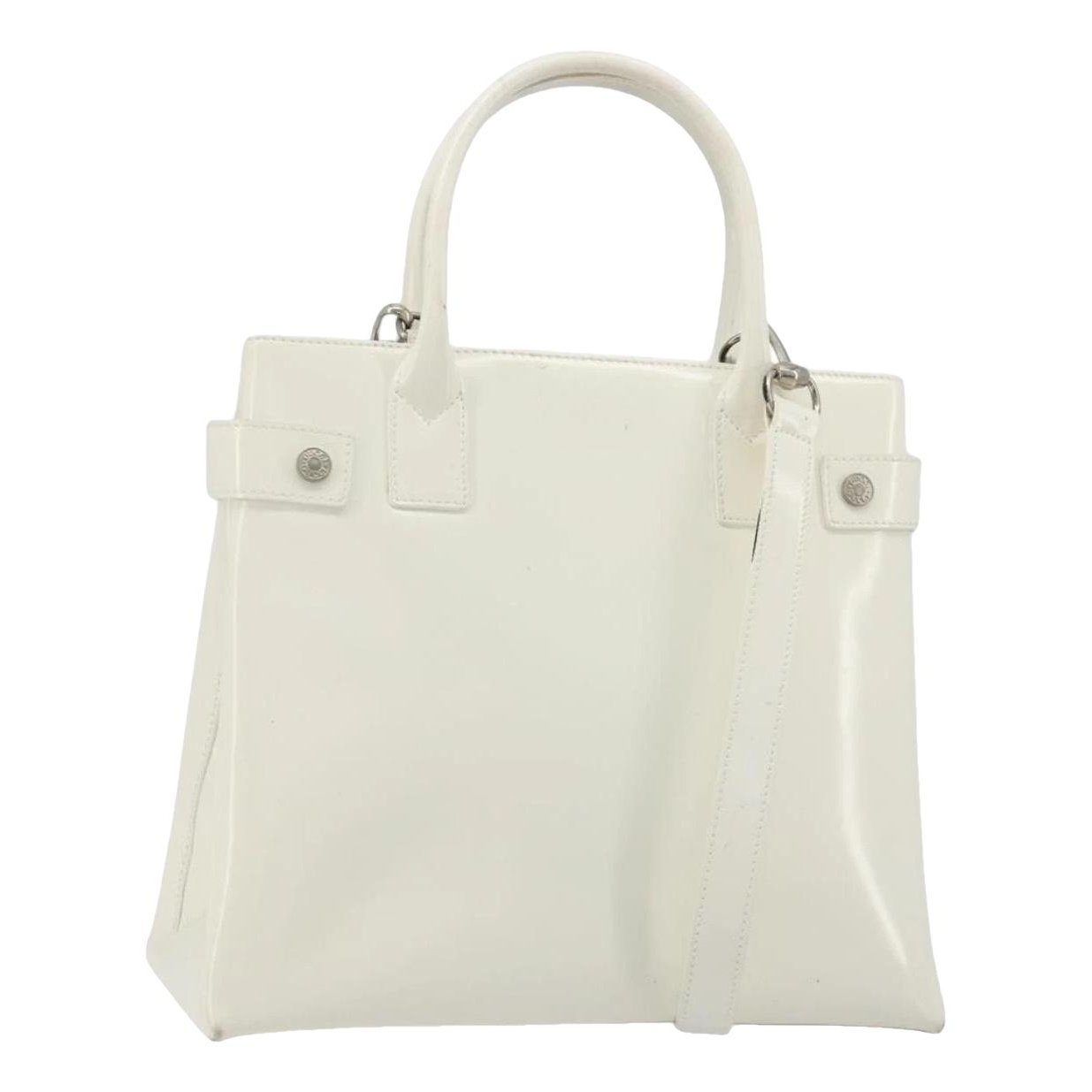 Patent leather tote