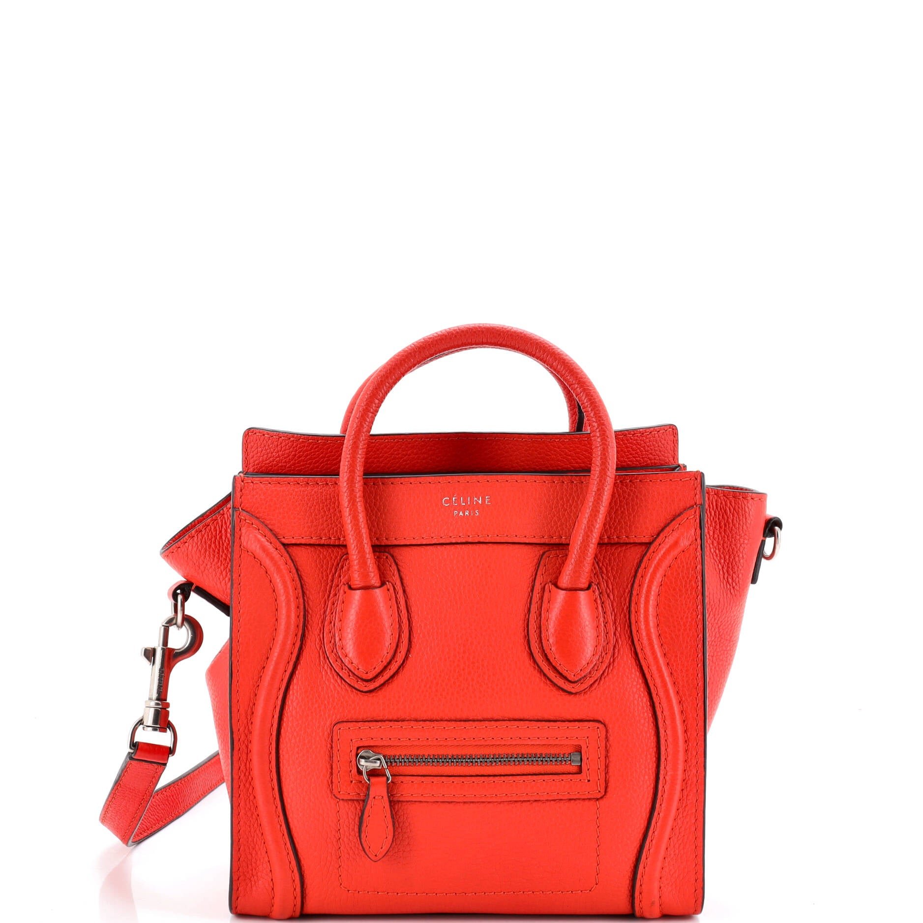 Luggage Bag Grainy Leather Nano