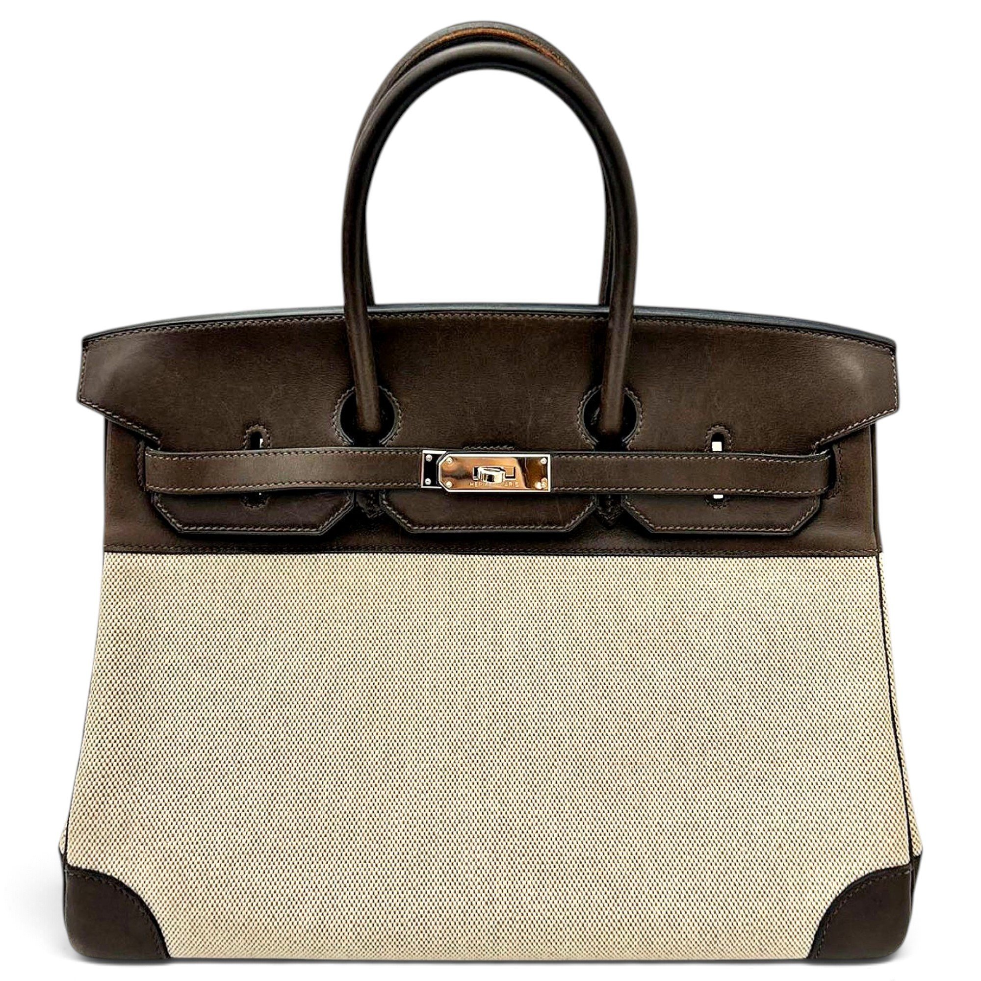 Birkin 35 cloth handbag