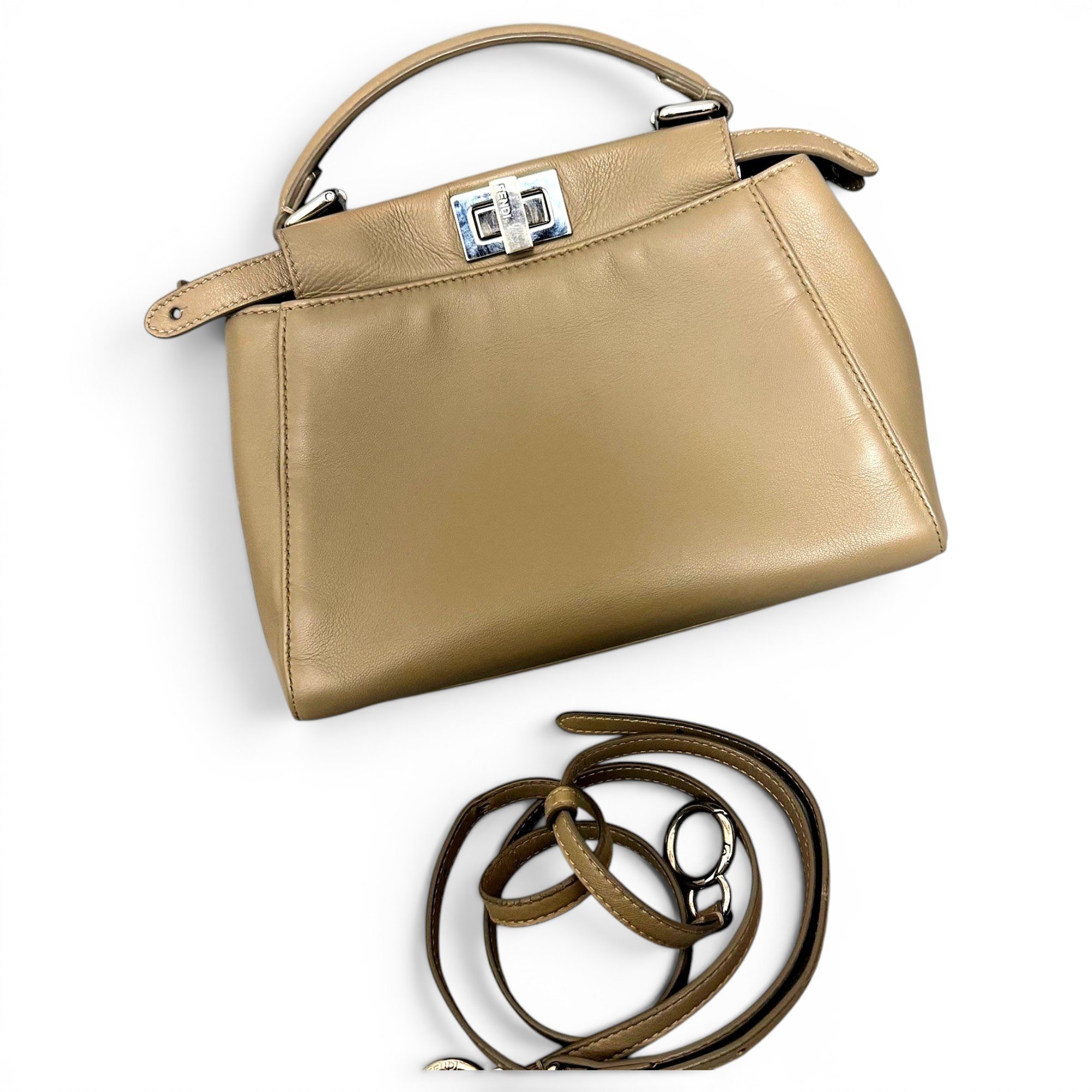 Peekaboo leather handbag