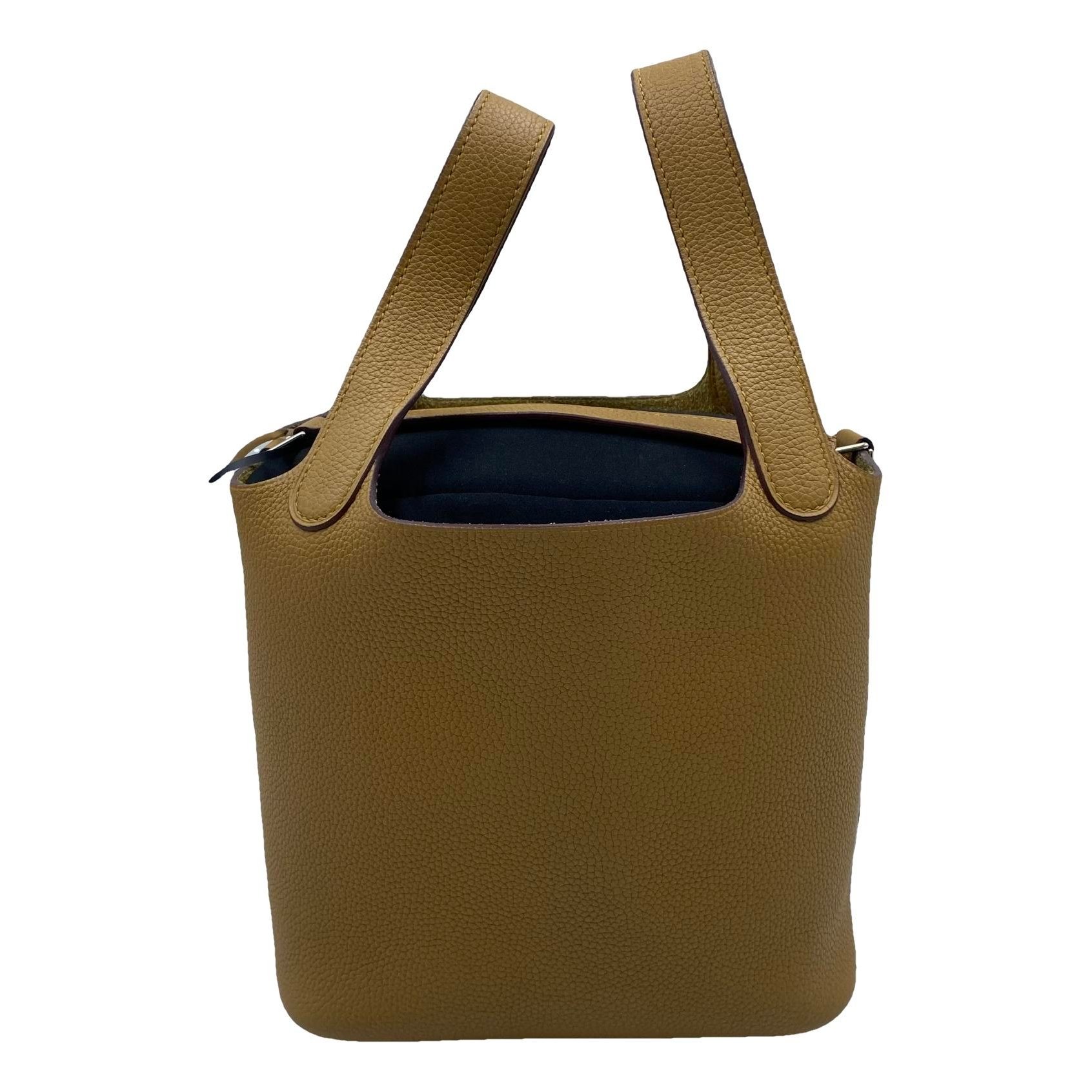 Picotin leather tote