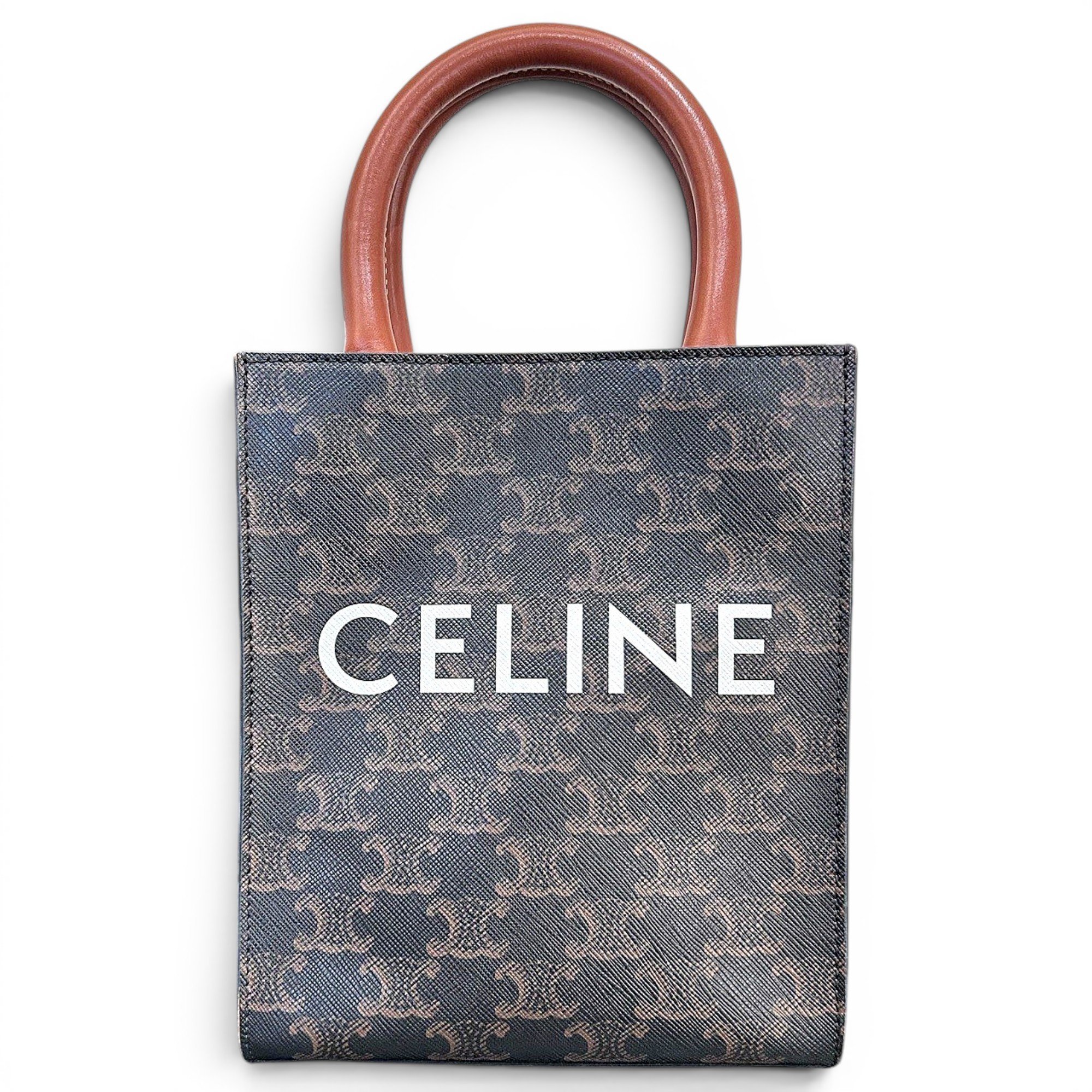 Cabas Vertical leather tote