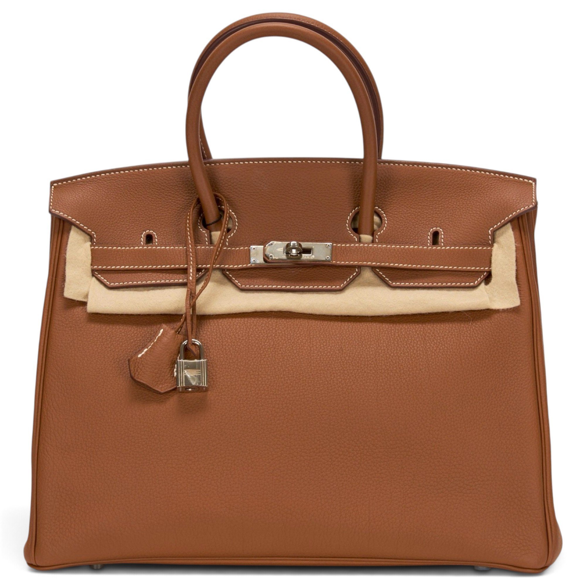 Birkin 35 leather handbag