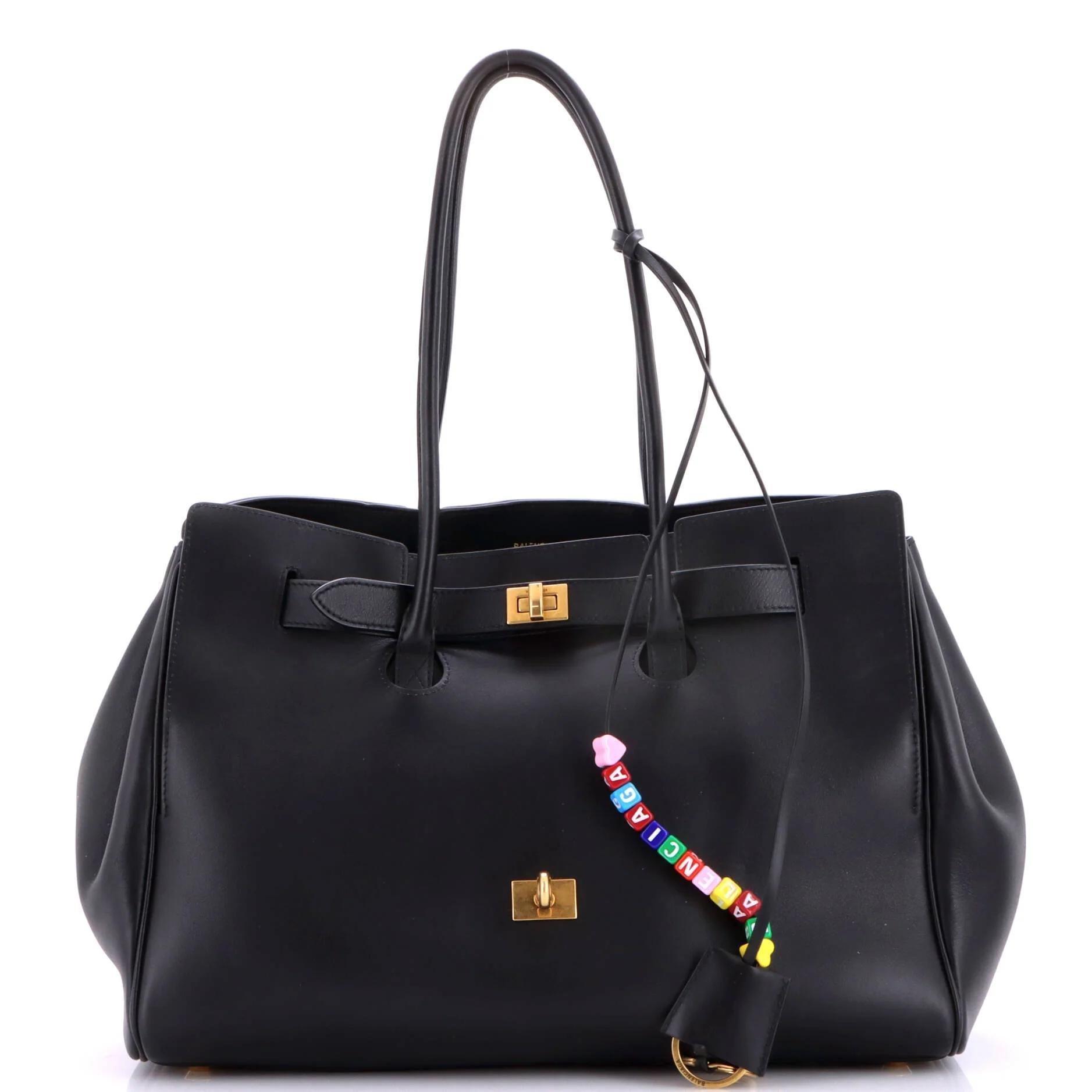 Leather tote