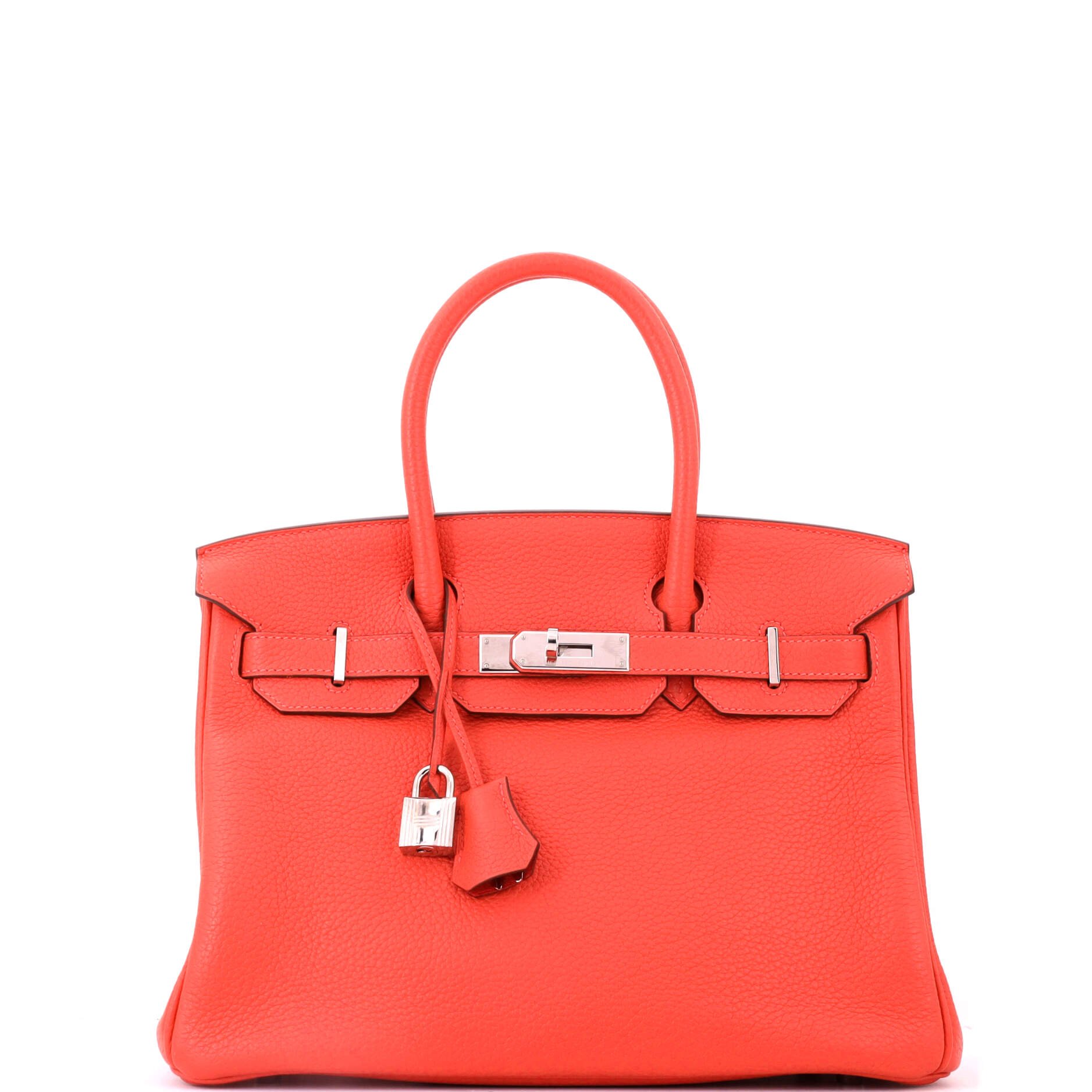 Birkin Handbag Capucine Togo with Palladium Hardware 30