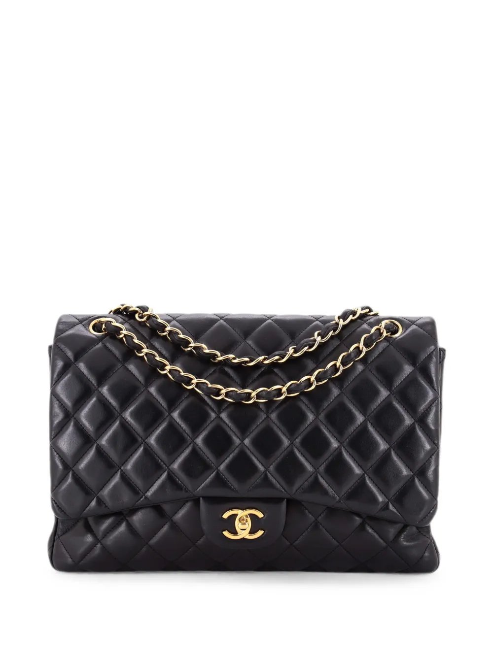 Classic Single Flap Bag Quilted Lambskin Maxi shoulder bag
