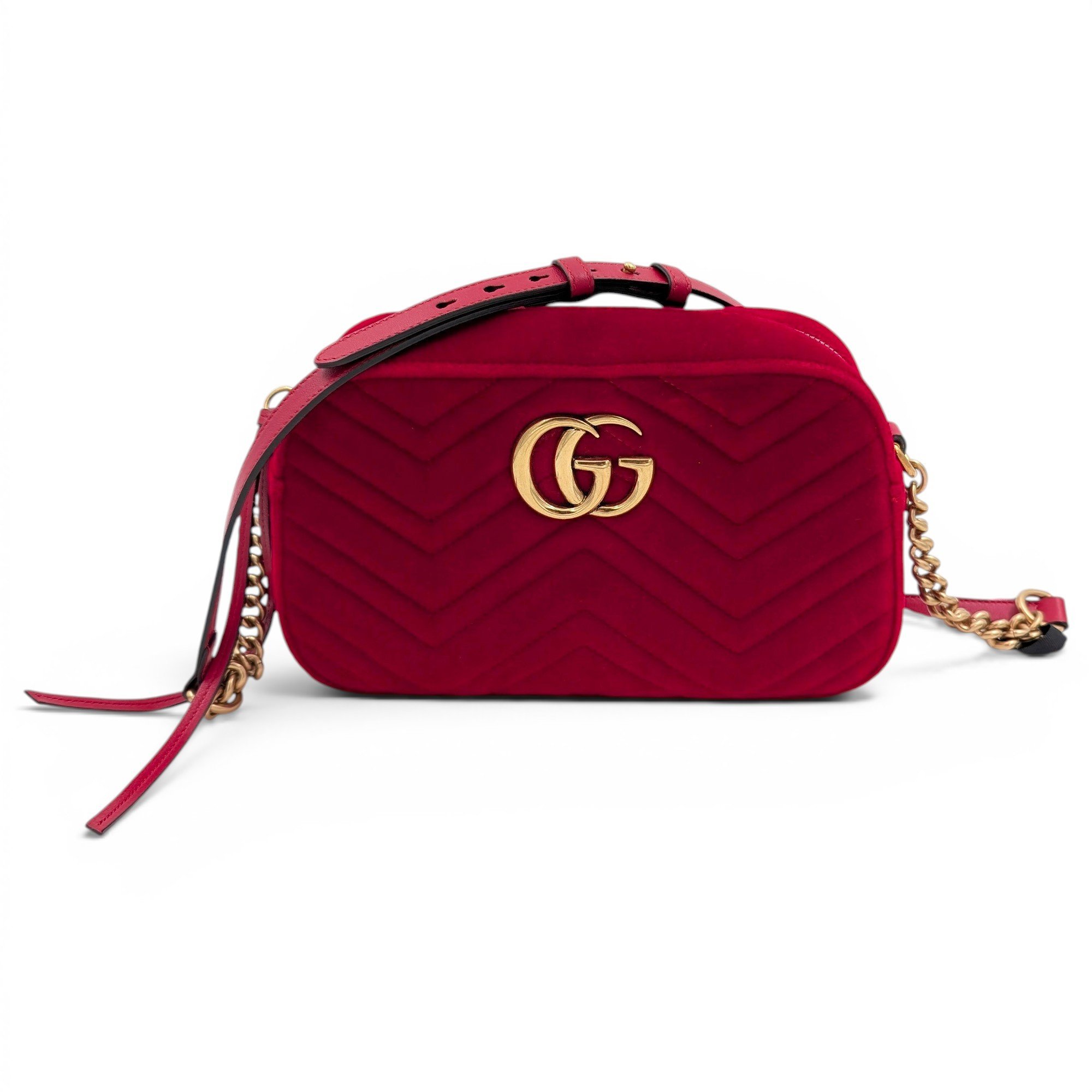 GG Marmont velvet crossbody bag