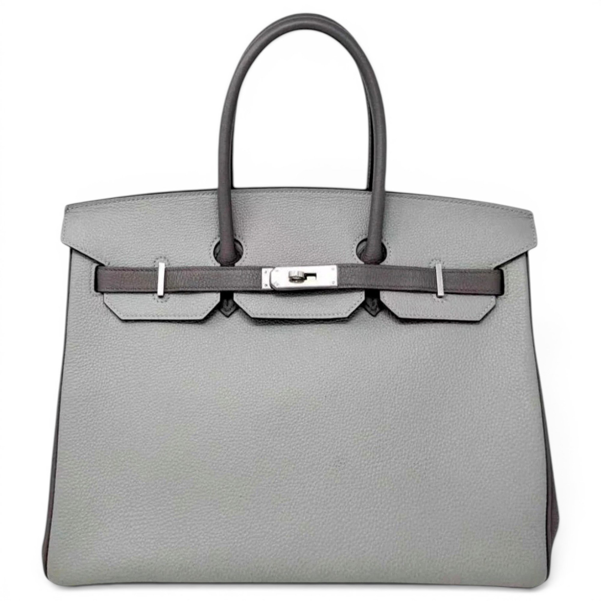 Hermes Birkin 35 Handbag Clemence Leather 2017