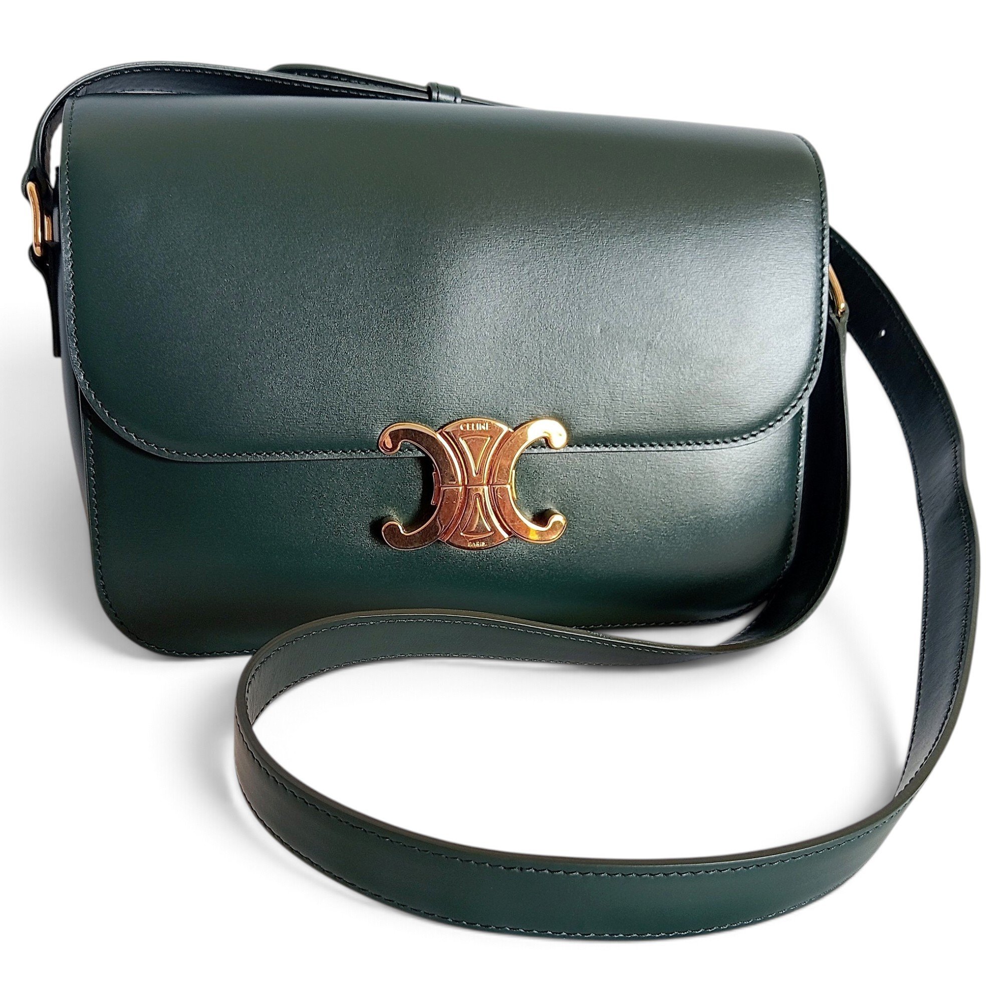 Triomphe leather handbag