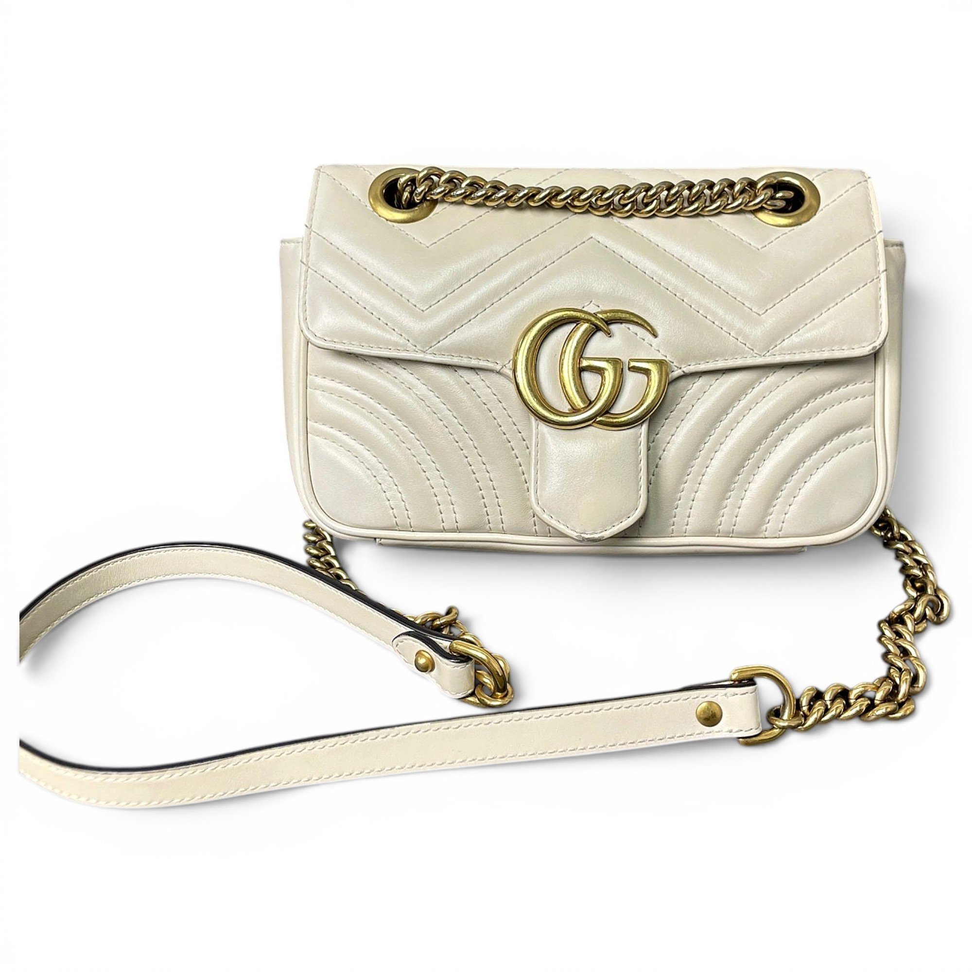 GG Marmont Flap leather handbag