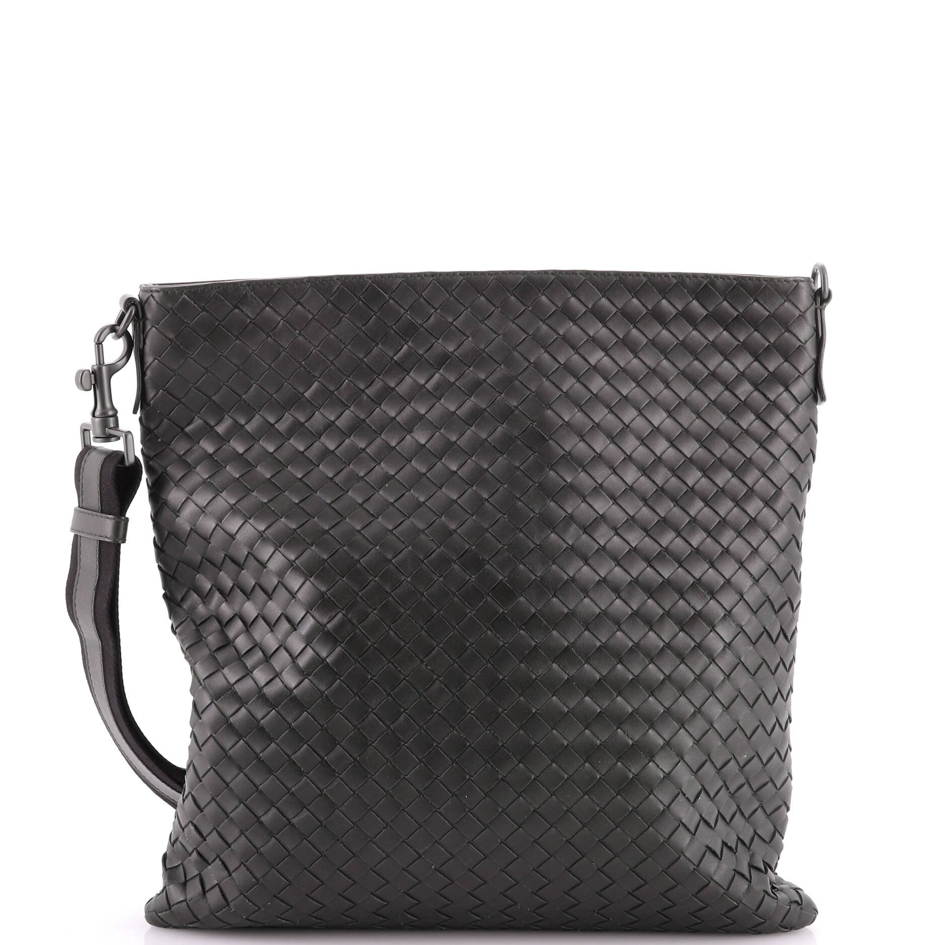 Flat Messenger Bag Intrecciato Nappa Medium